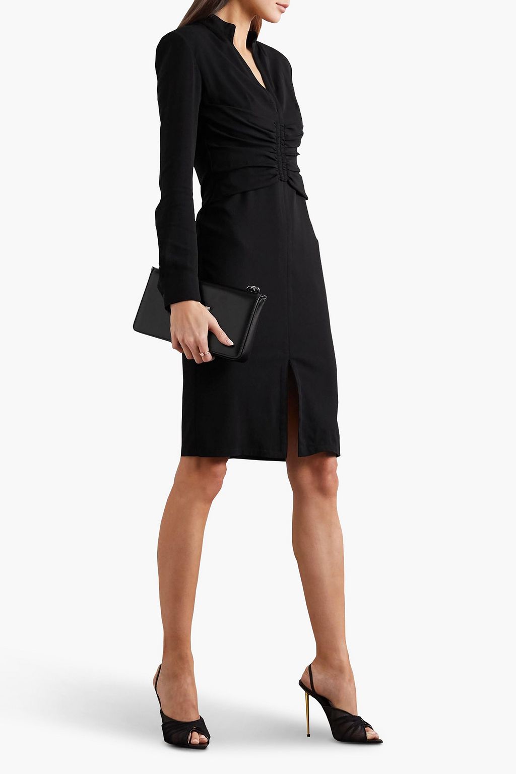 TOM FORD Ruched crepe dress