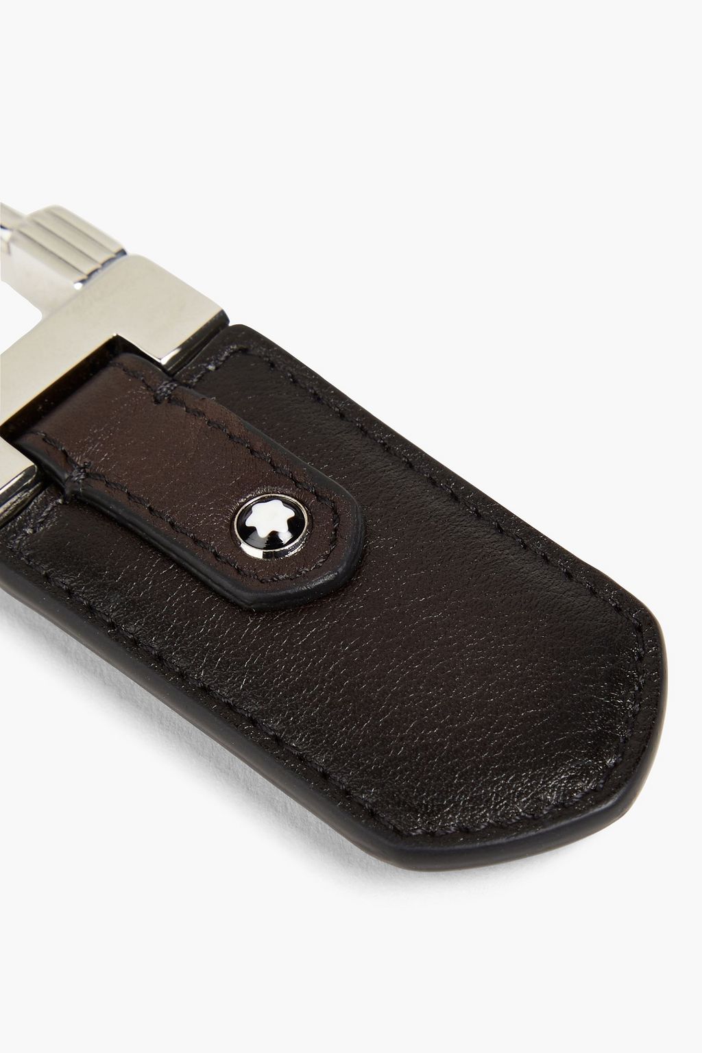 MONTBLANC Pebbled-leather keychain