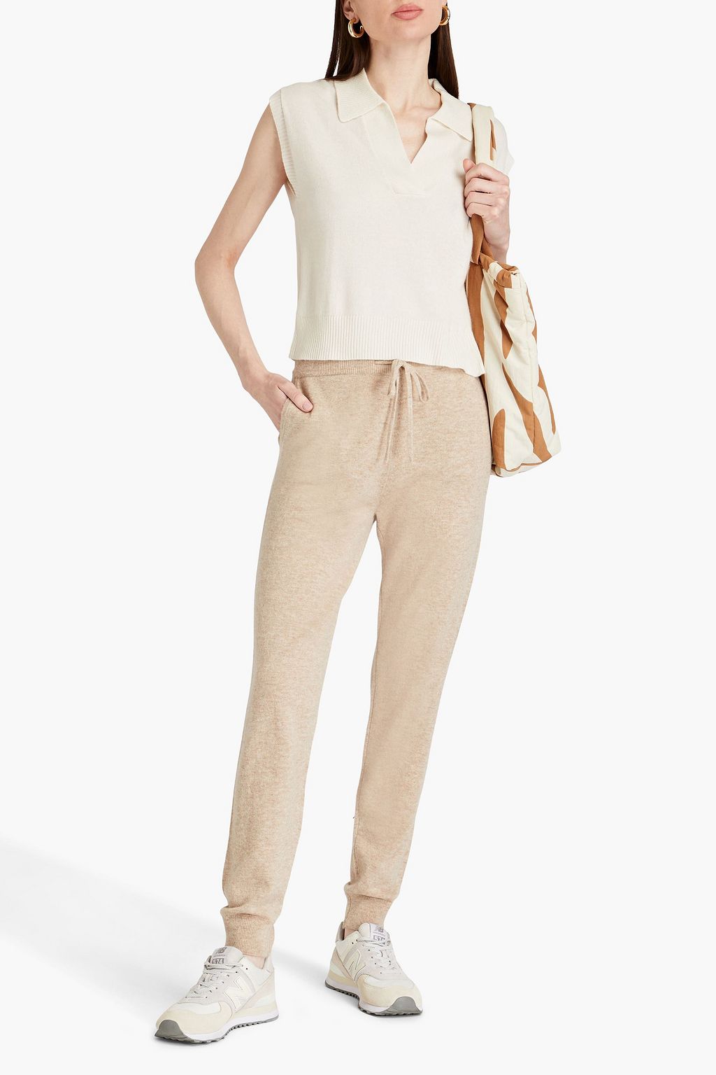 CHINTI & PARKER Wool and cashmere-blend track pants