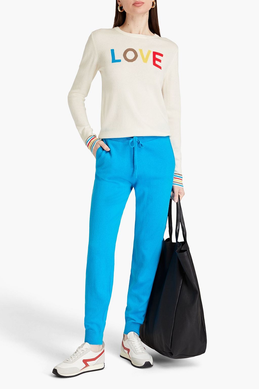 CHINTI & PARKER Wool and cashmere-blend track pants