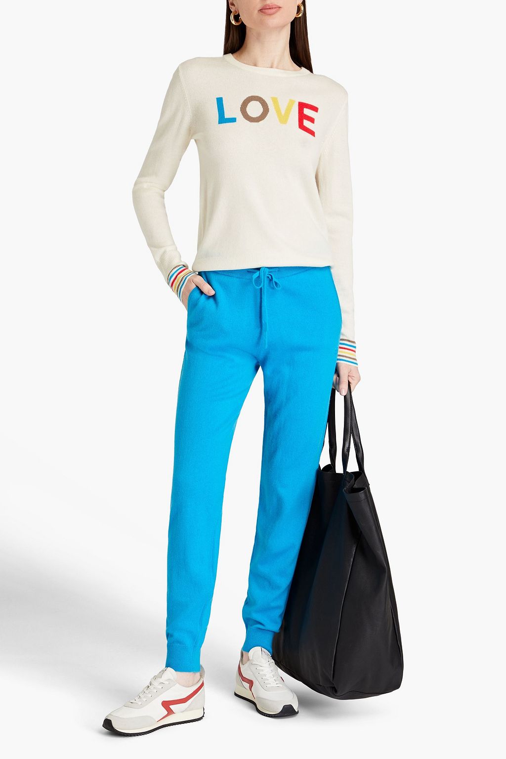 CHINTI & PARKER Intarsia wool and cashmere-blend sweater