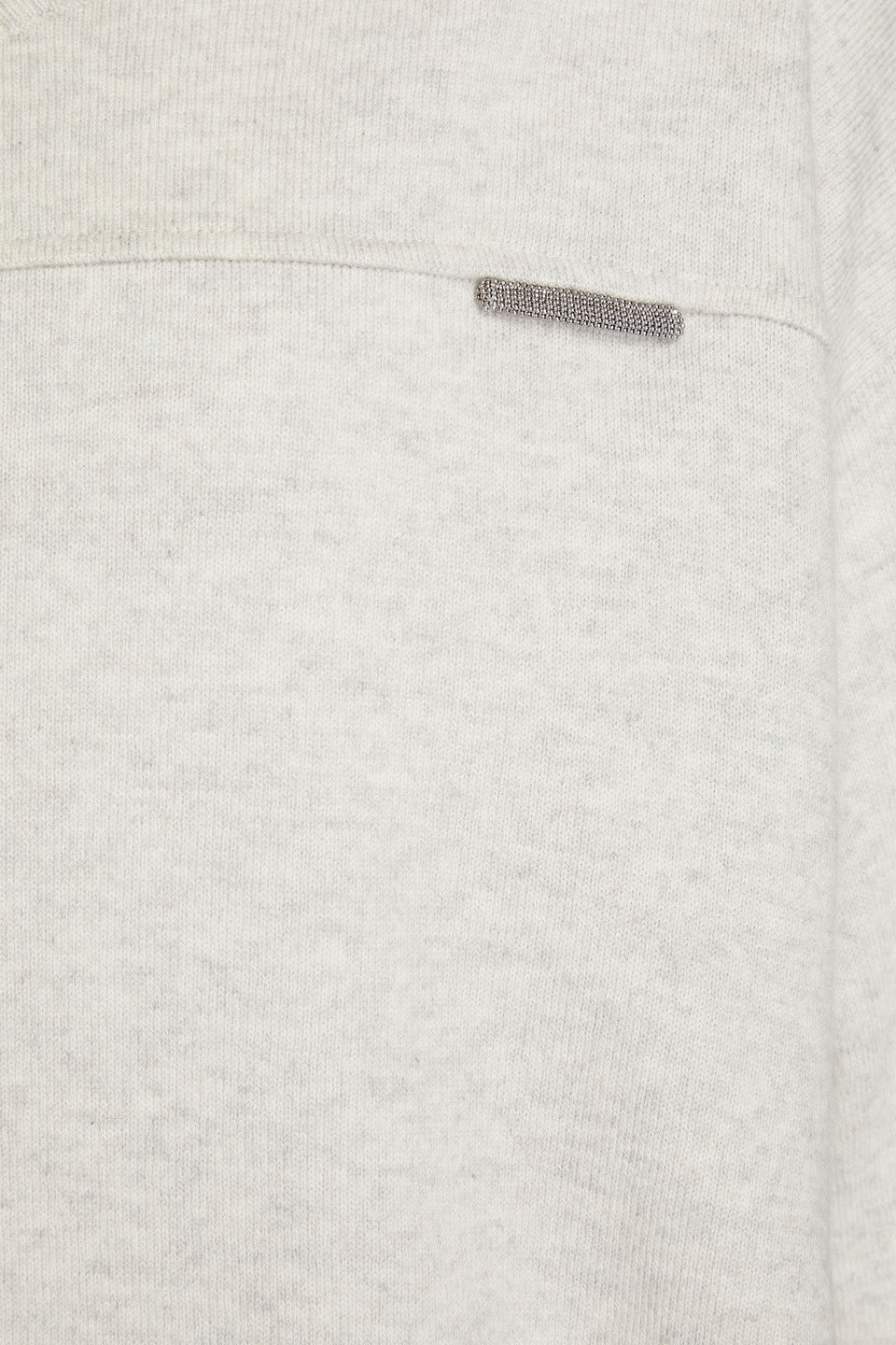 BRUNELLO CUCINELLI BEAD-EMBELLISHED MÉLANGE CASHMERE SWEATER 3074457345634662687