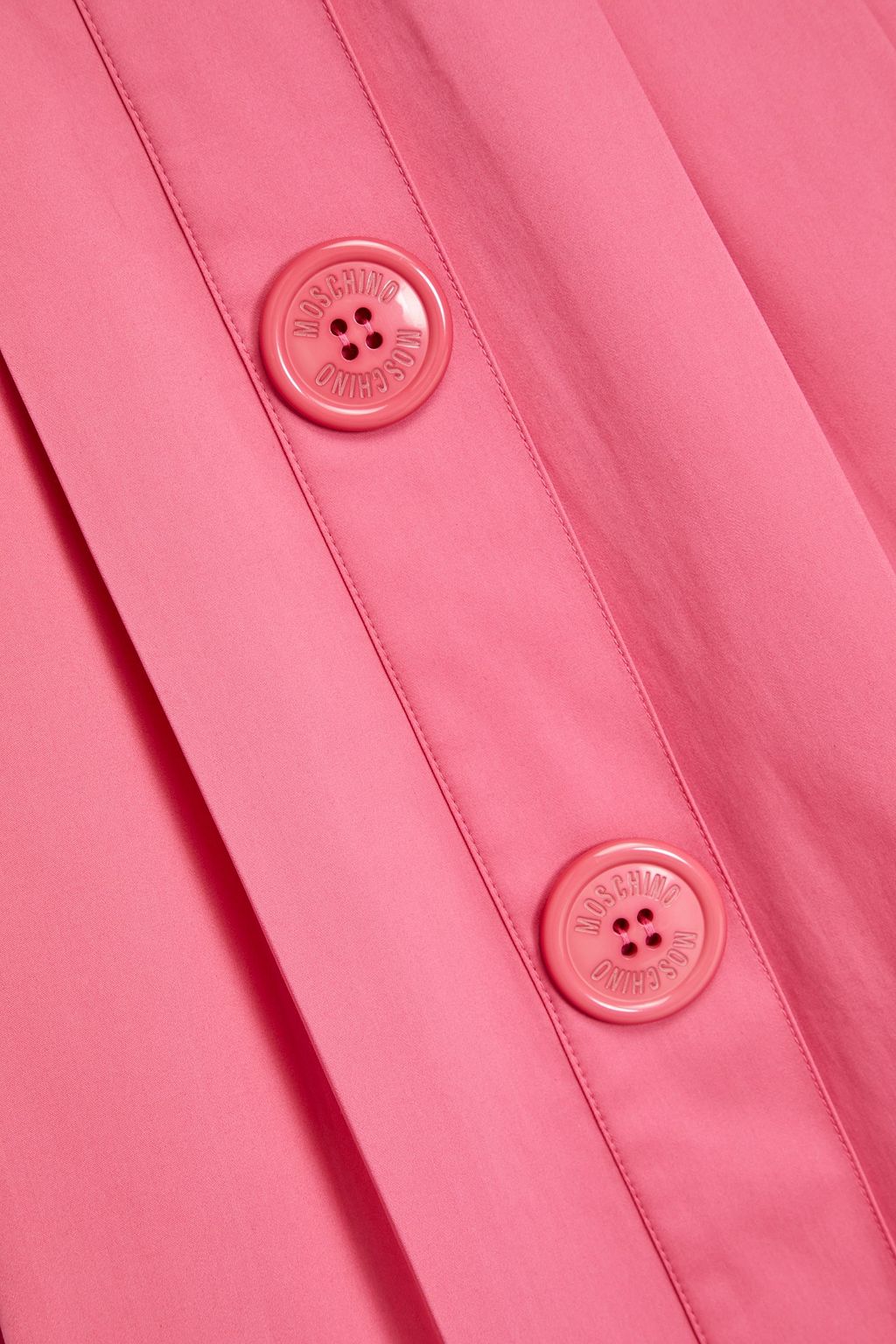MOSCHINO Pleated poplin skirt