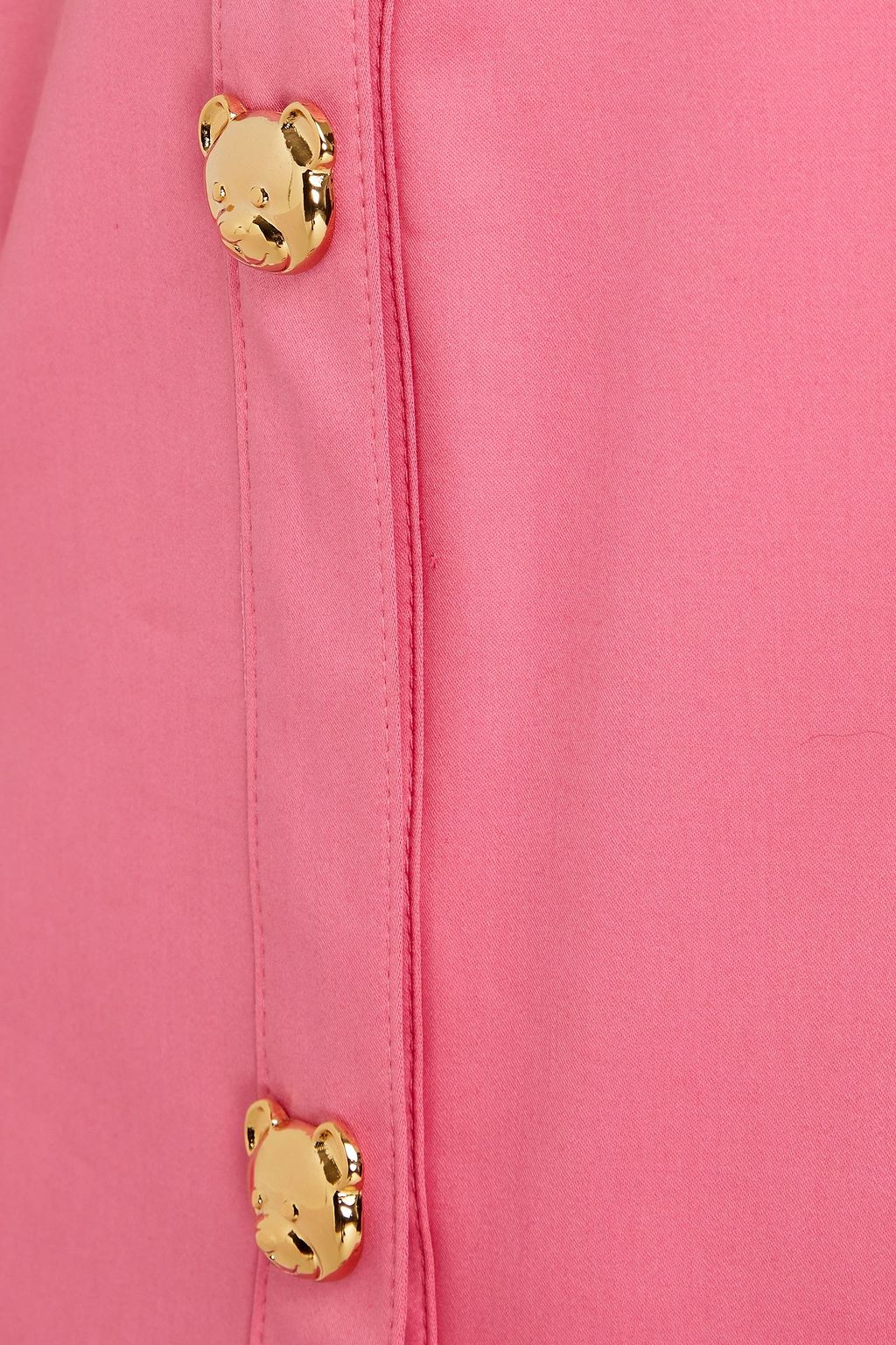 MOSCHINO Gathered poplin mini dress