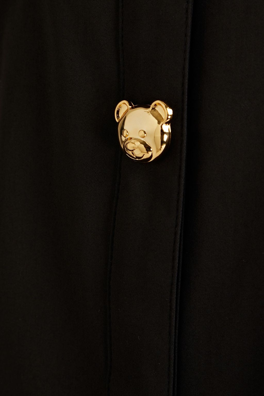 MOSCHINO Gathered poplin mini dress