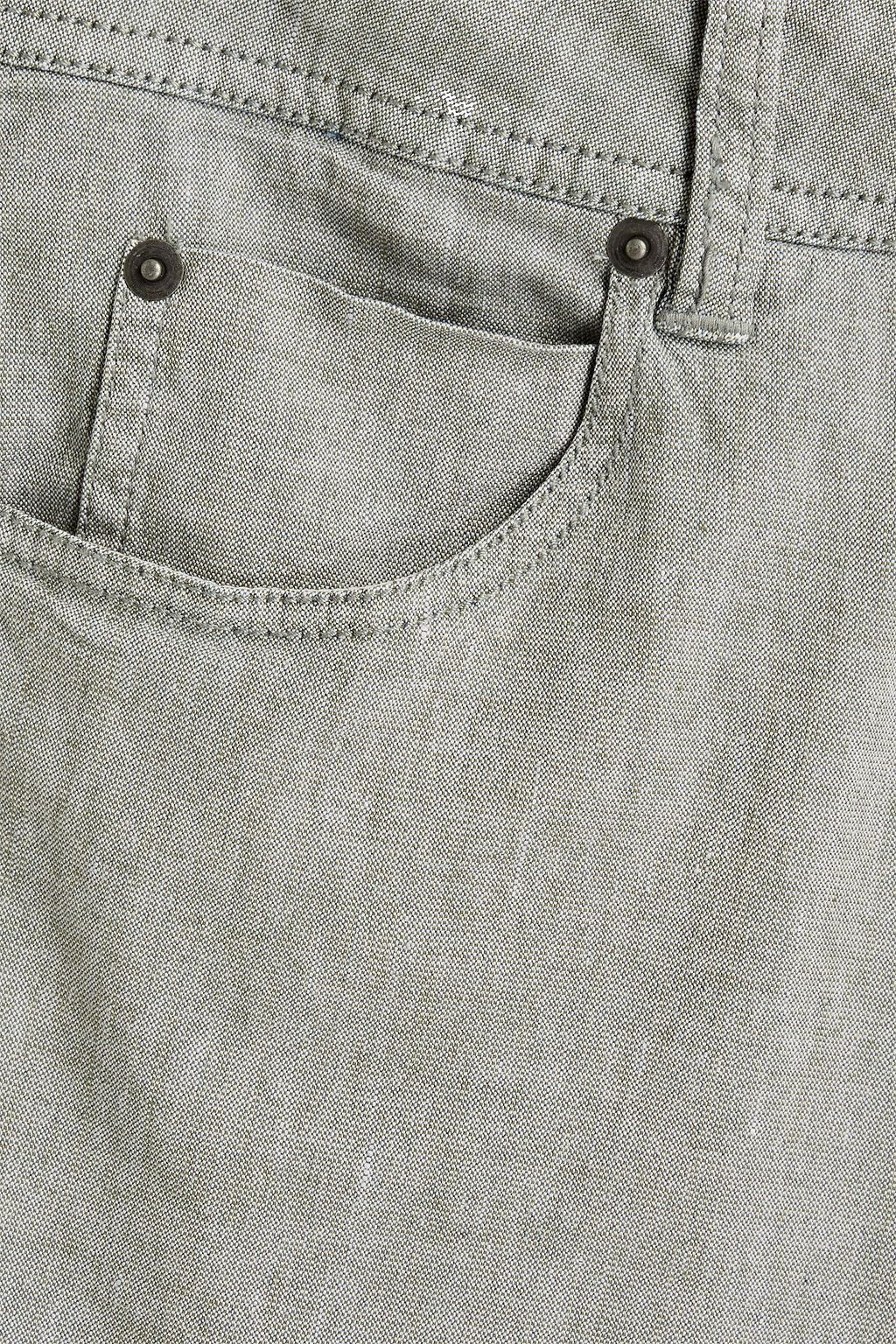 JAMES PERSE Slub cotton-blend chinos
