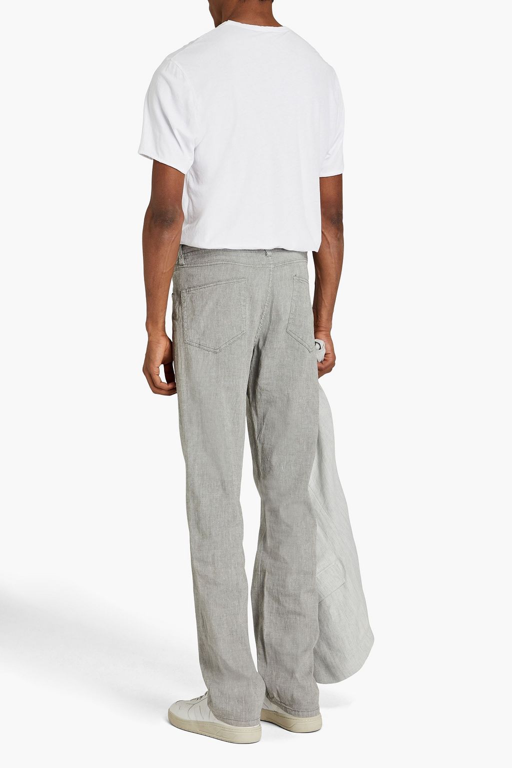 JAMES PERSE Slub cotton-blend chinos
