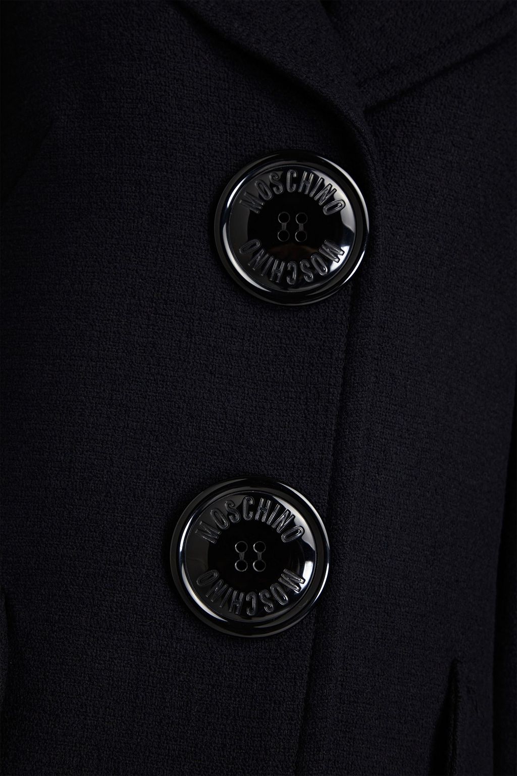 MOSCHINO Mantel aus Tweed aus einer Baumwollmischung mit Verzierung