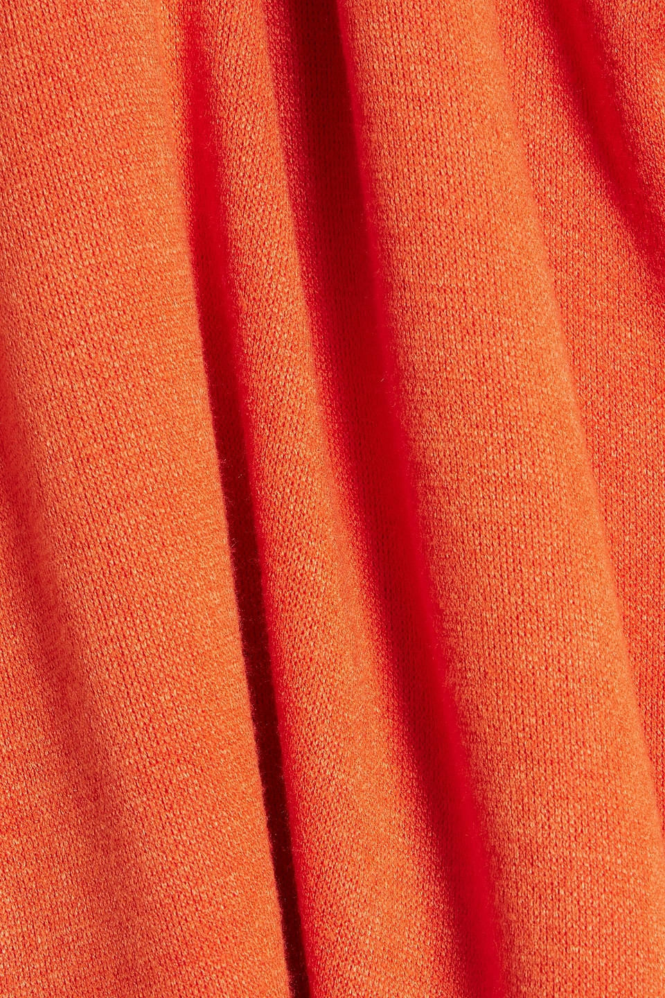 Sara Battaglia Knitted Turtleneck Sweater In Bright Orange