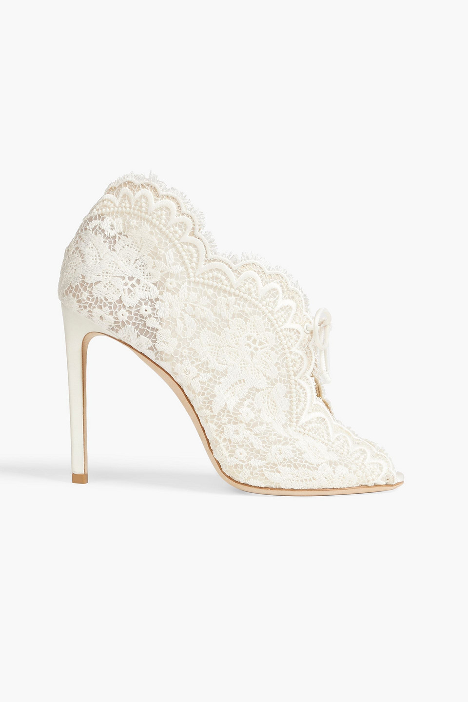 Jimmy Choo Kaiana 100 Lace Ankle Boots In Ivory ModeSens
