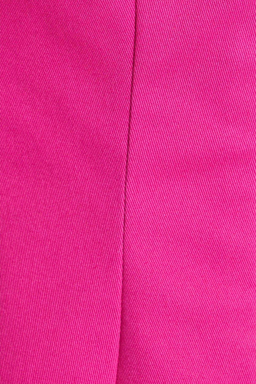 SARA BATTAGLIA Cotton-blend twill mini dress