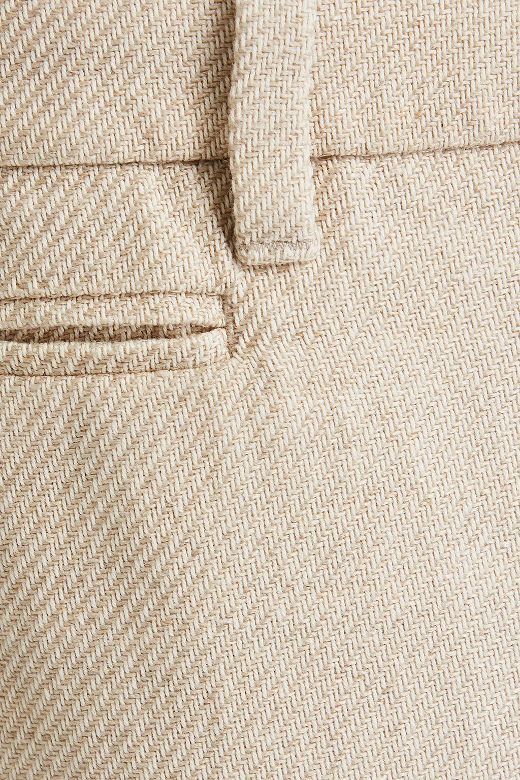 JAMES PERSE Cotton and linen-blend tweed pants