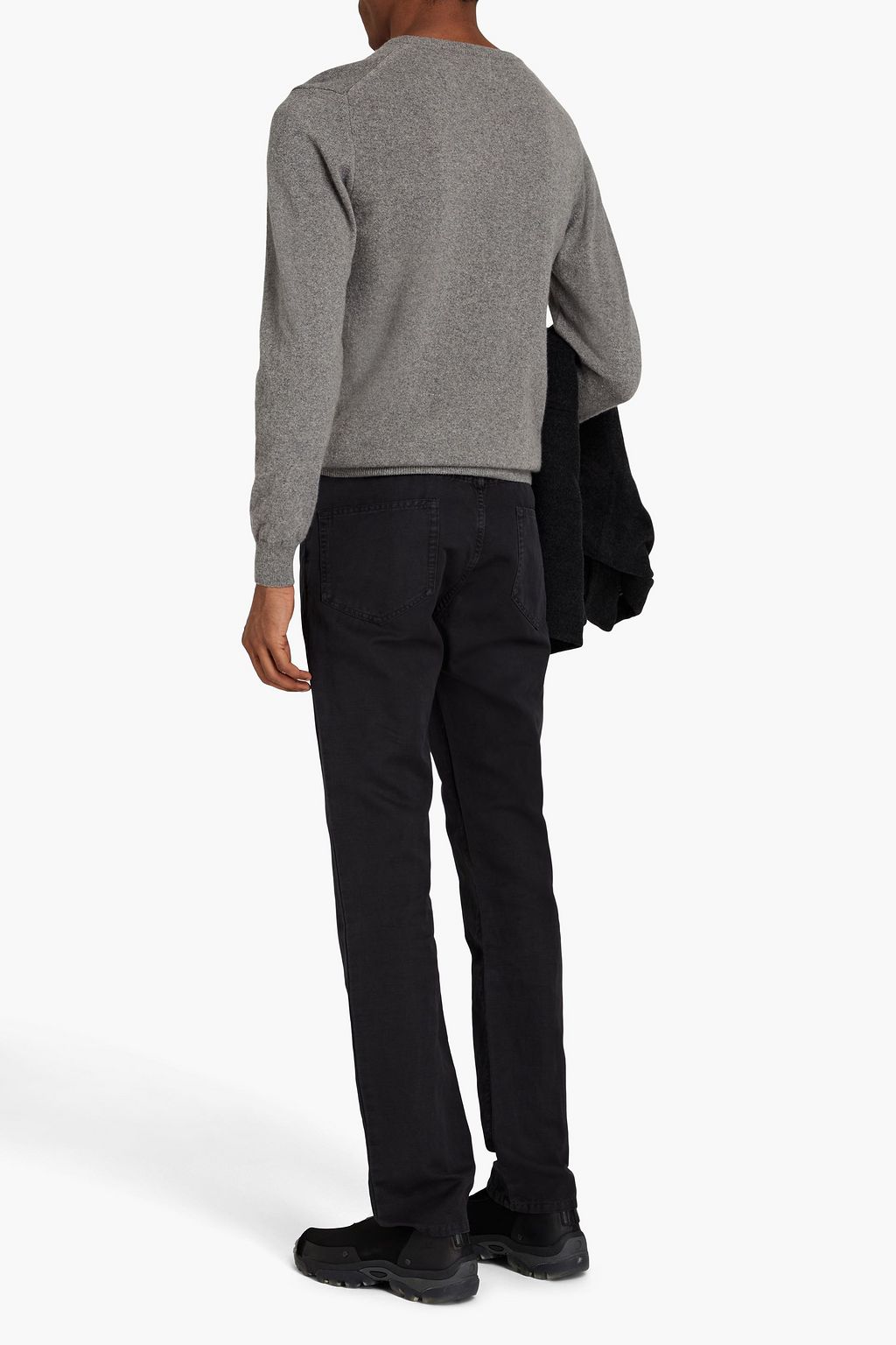 JAMES PERSE Slub cotton and linen-blend pants