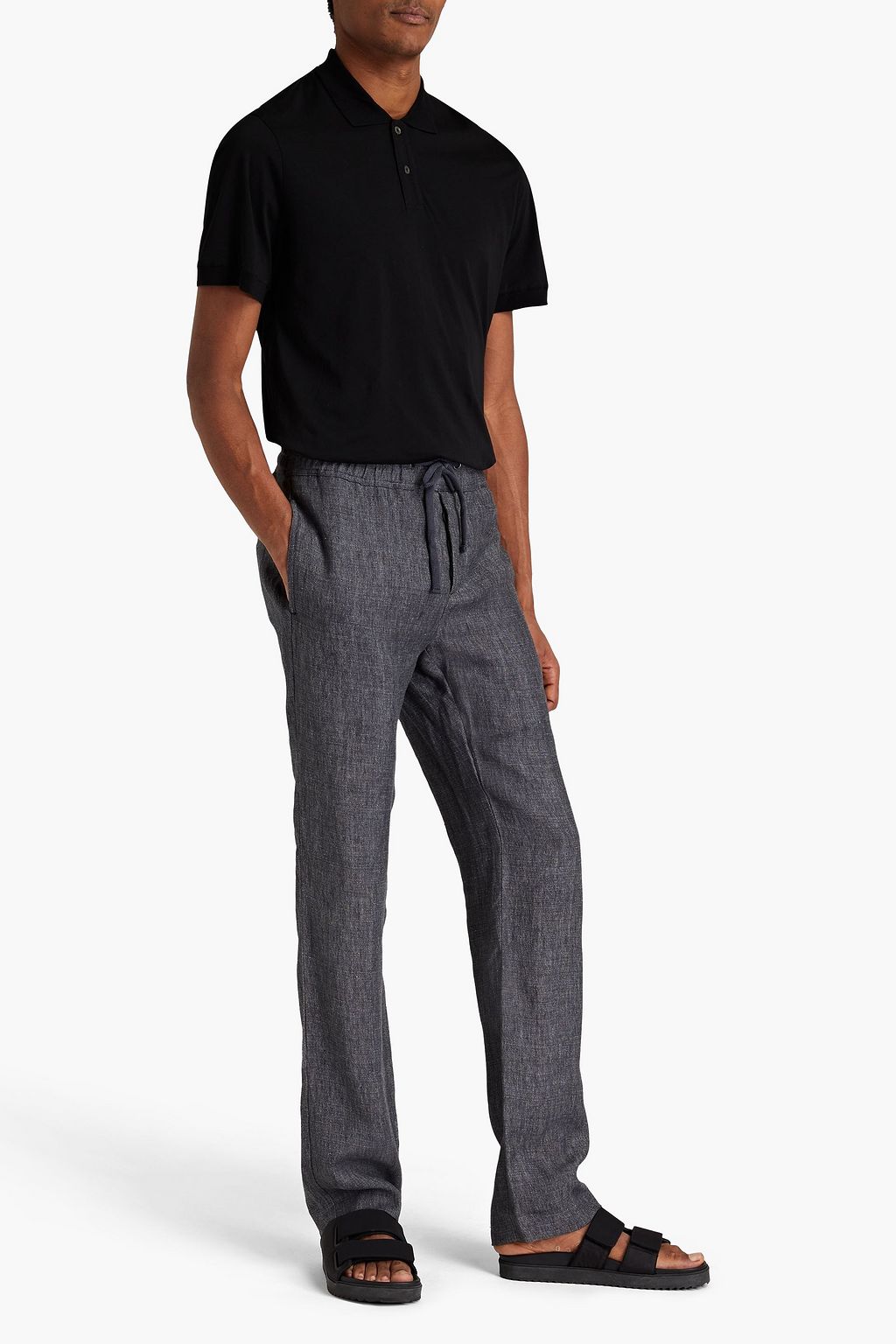 JAMES PERSE Delave linen-canvas pants
