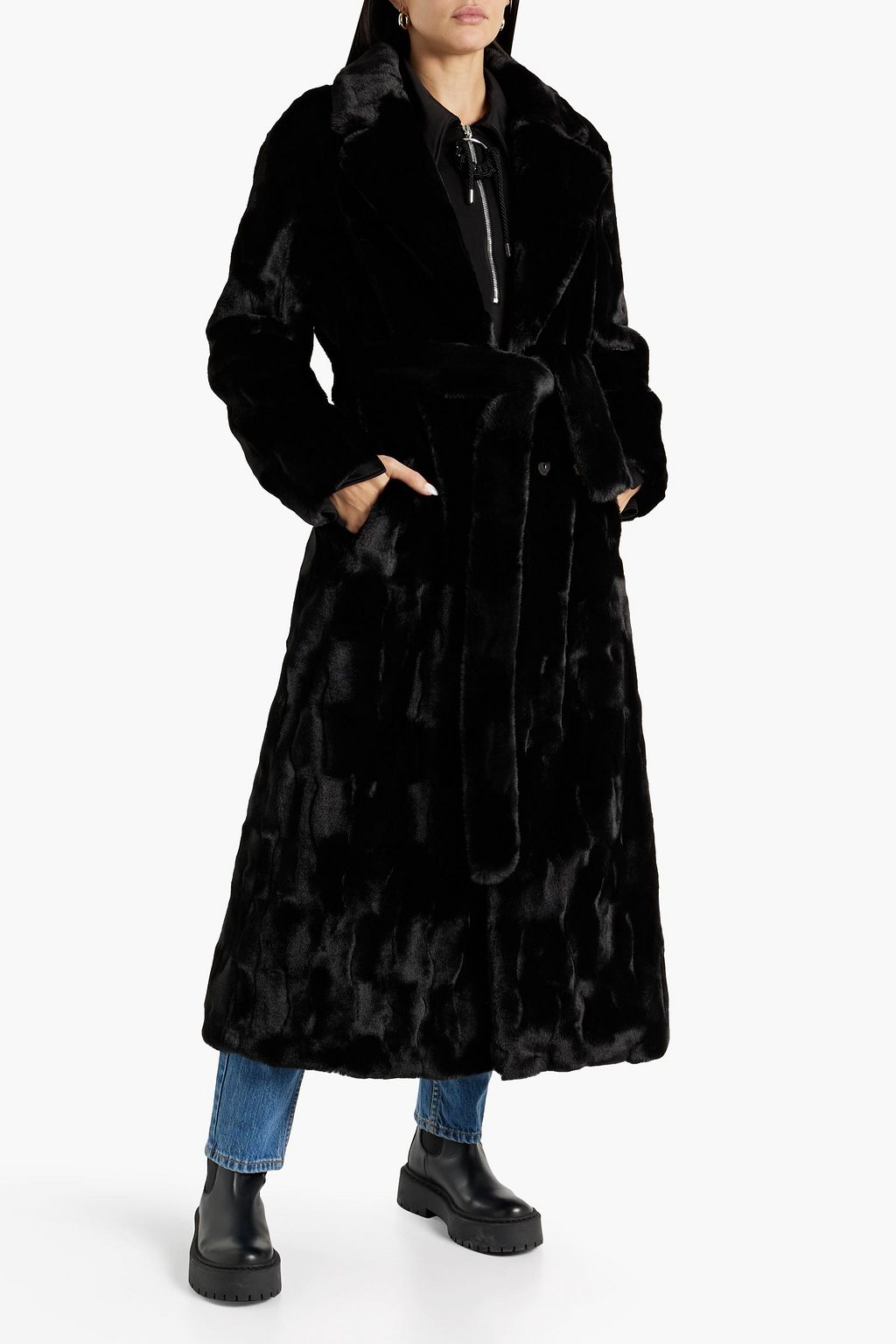 EACH X OTHER Faux fur coat