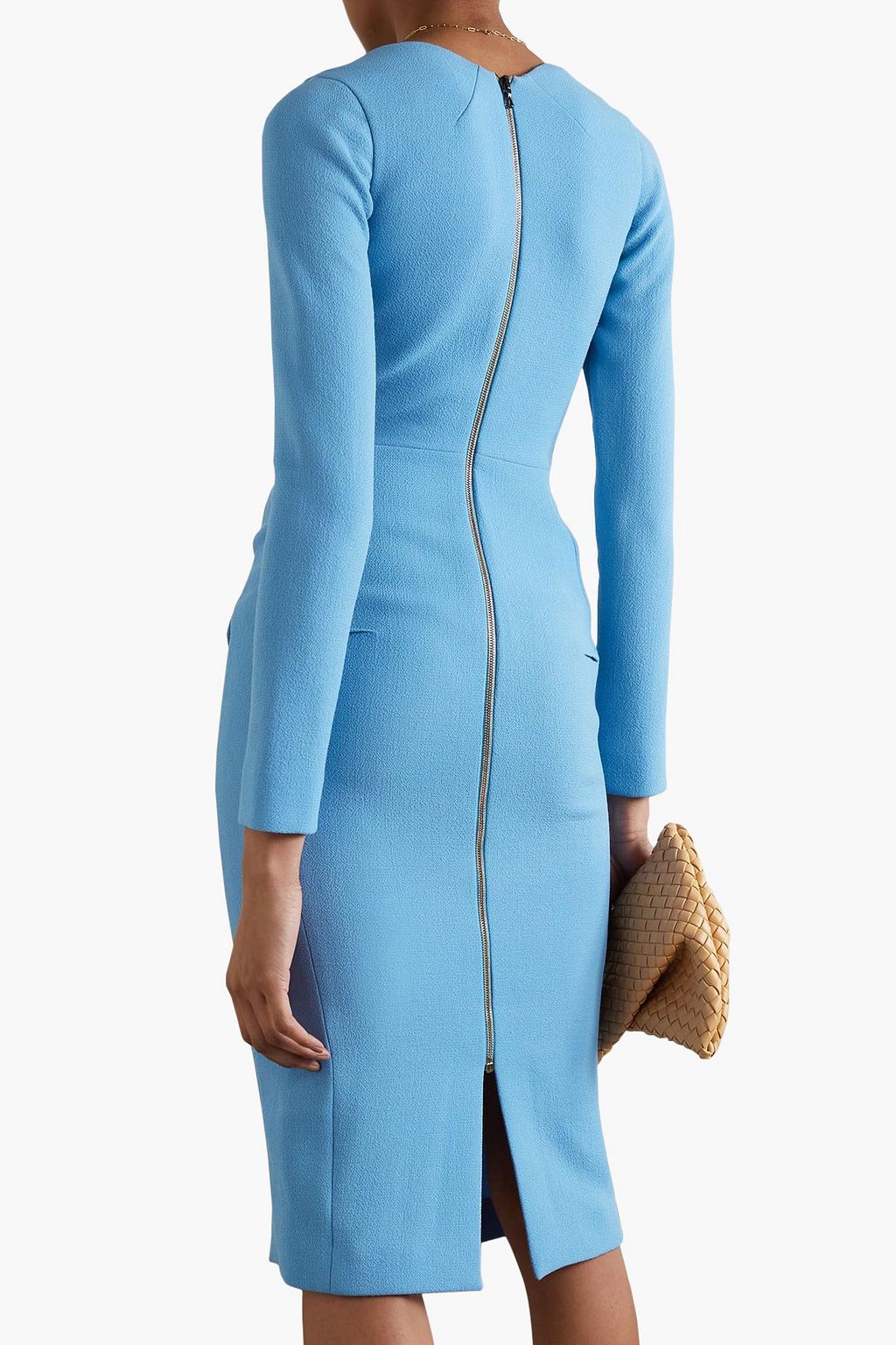 ROLAND MOURET Glasbury wool-crepe midi dress