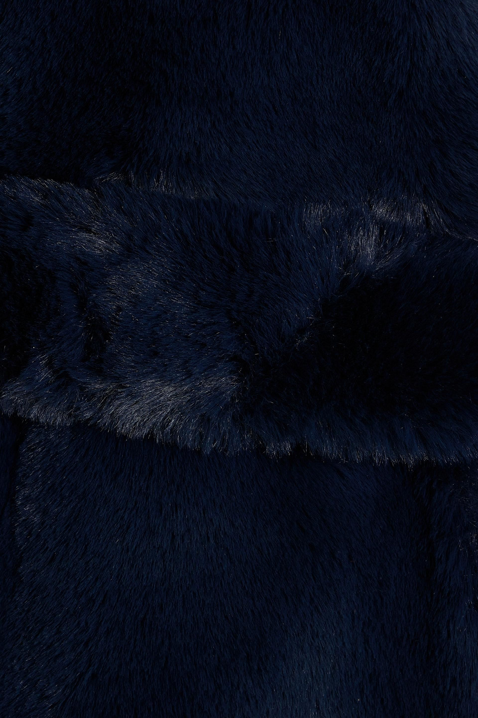 Each X Other Faux-fur Hooded Coat In Navy