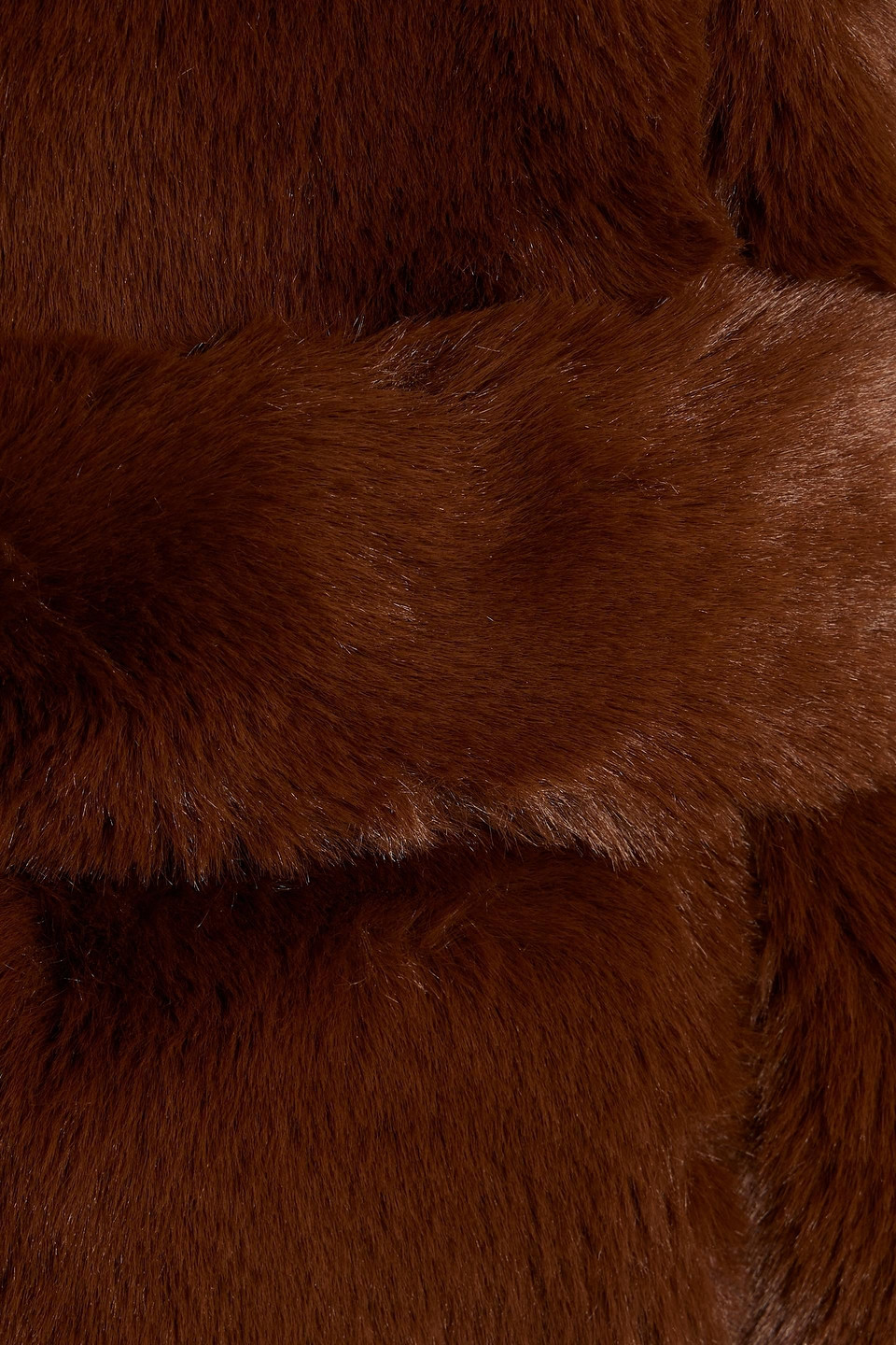 Each X Other Belted Faux Fur Hooded Coat In Brown