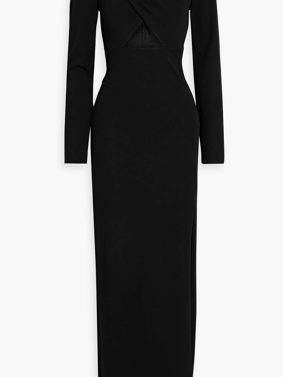 cutout crepe gown