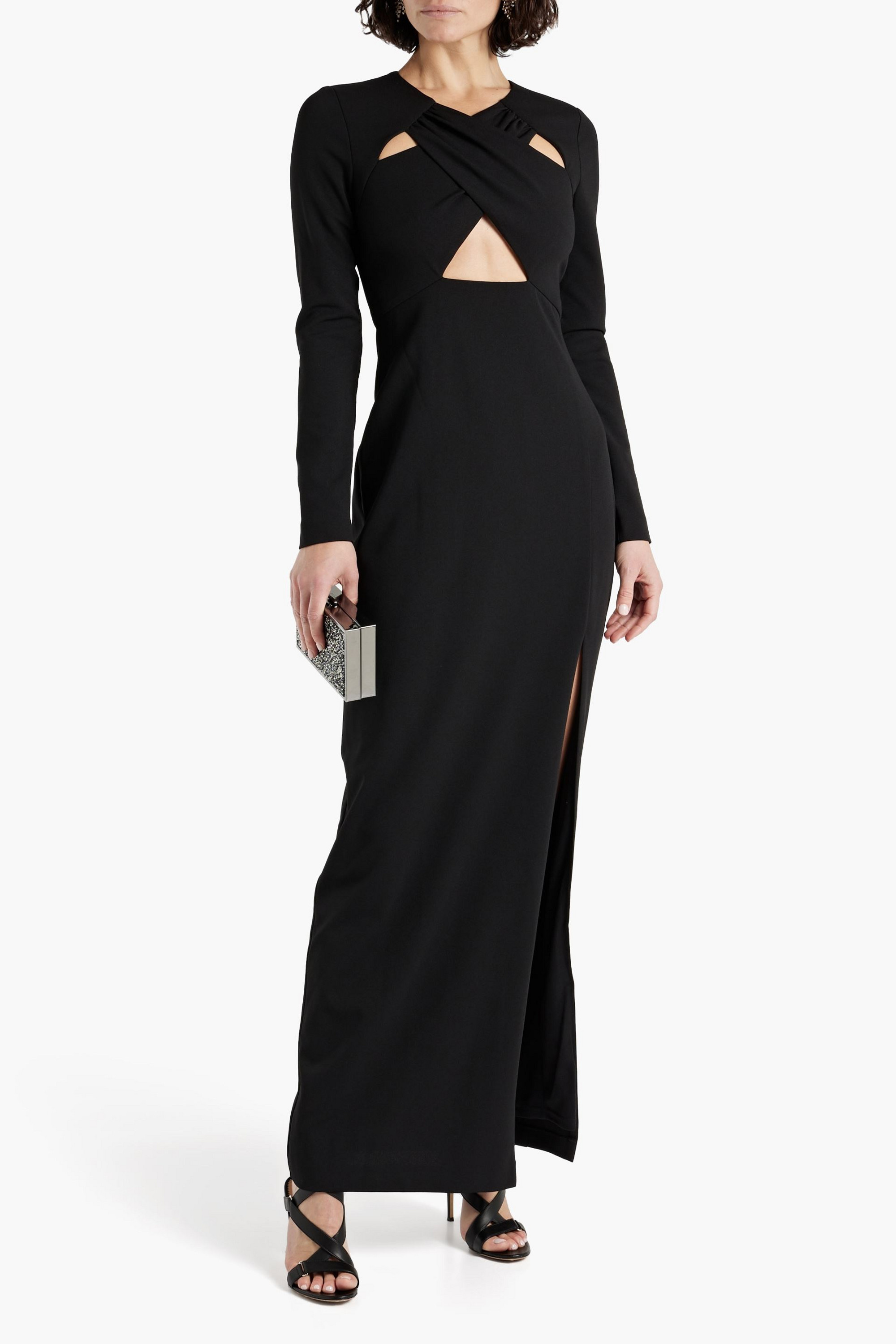 ONE33 SOCIAL Cutout crepe gown