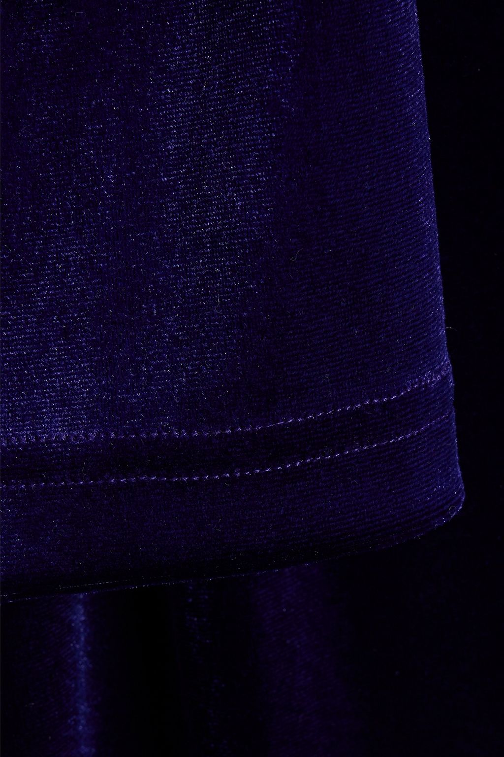 ONE33 SOCIAL Cutout gathered velvet mini turtleneck dress