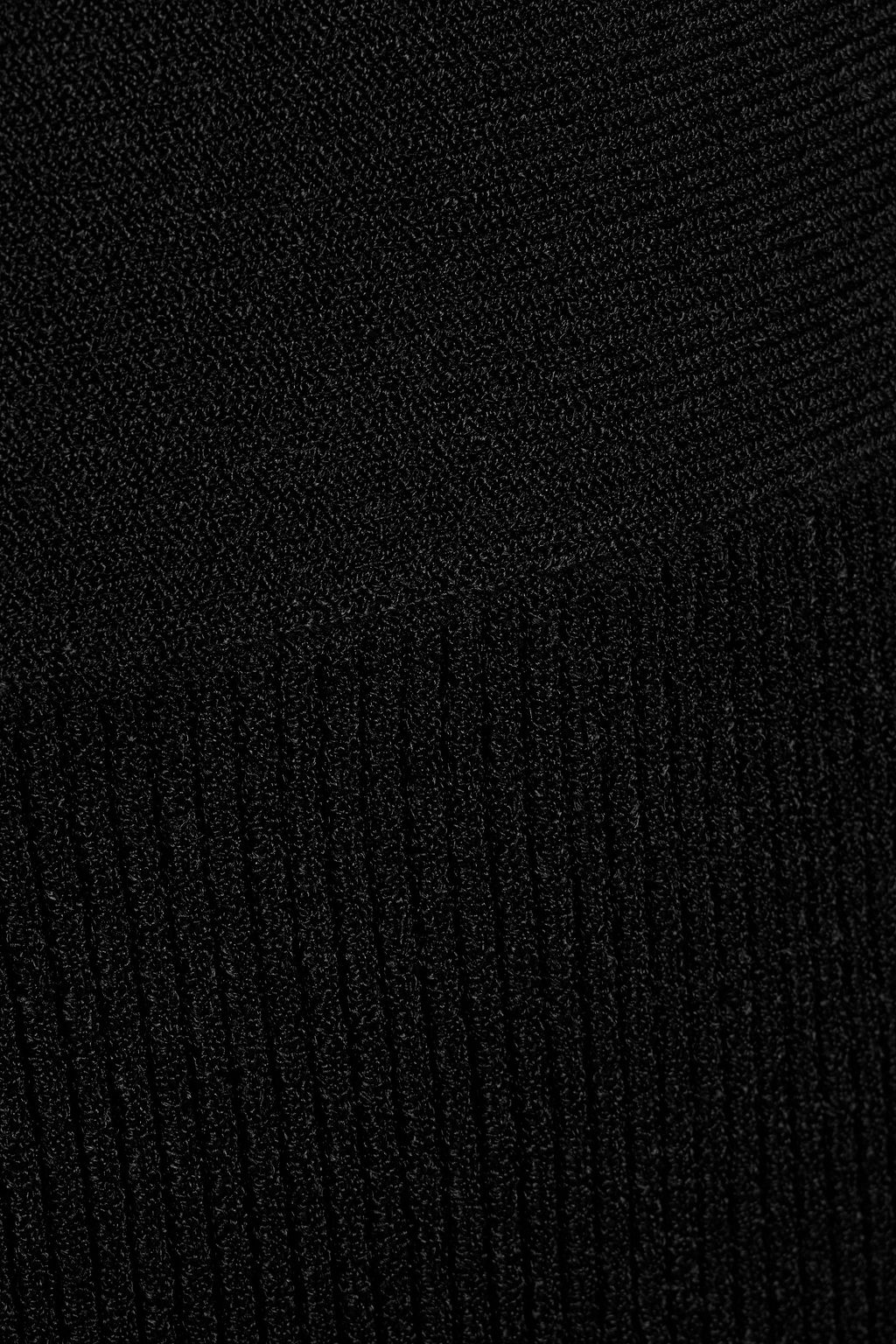 GALVAN  LONDON Nyx ribbed and stretch-knit mini skirt