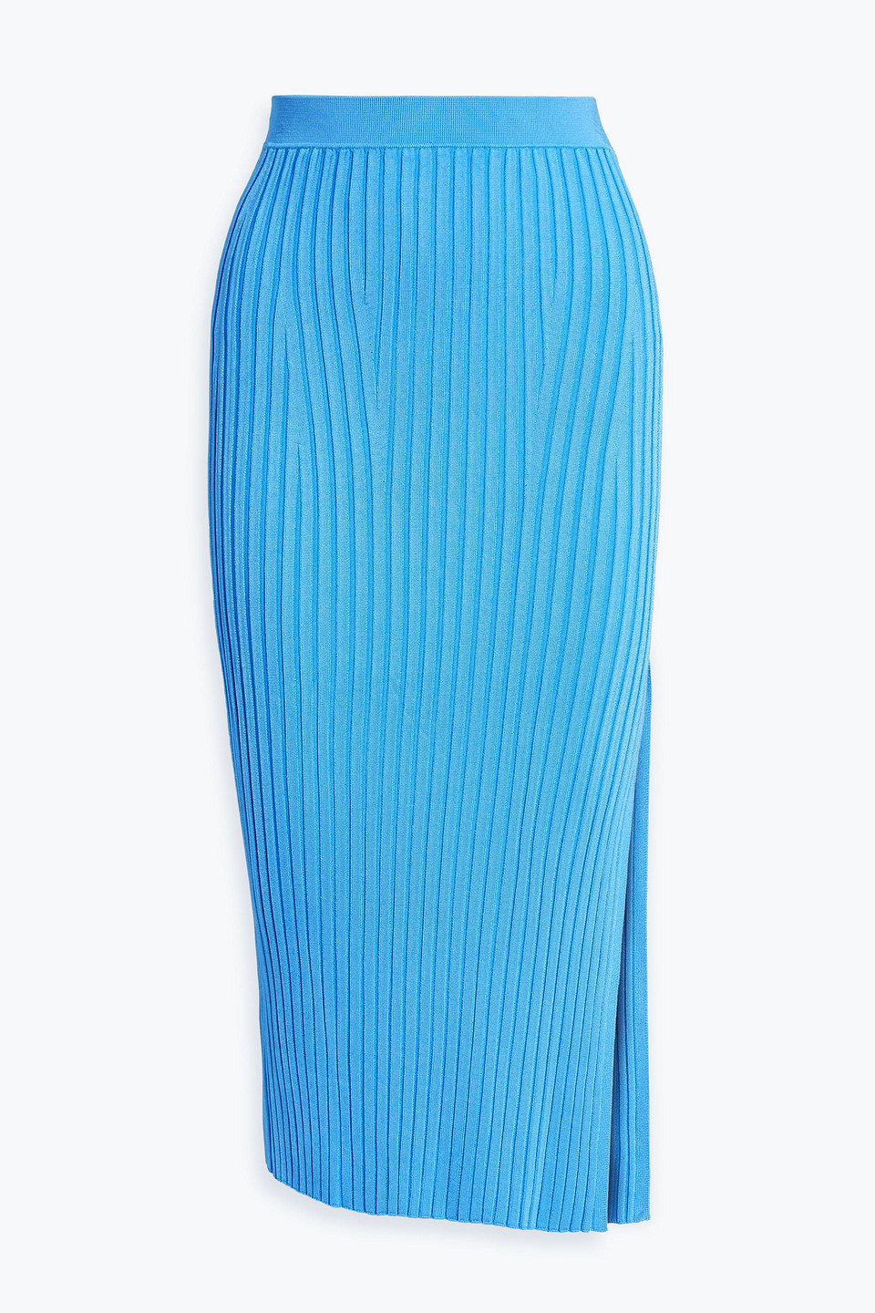 Rhea ribbed-knit midi skirt