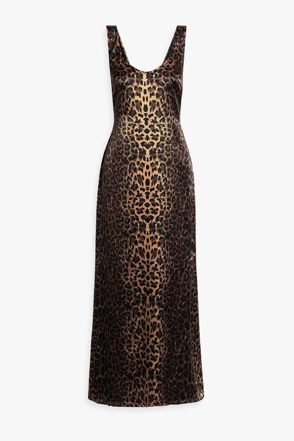 GALVAN LONDON Leopard print silk maxi slip dress THE OUTNET