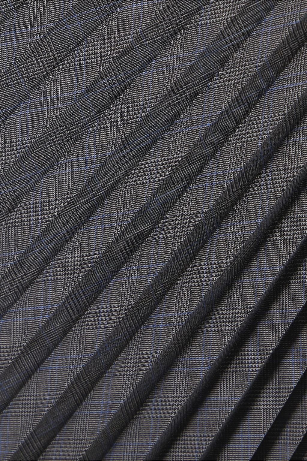PRADA Pleated Prince of Wales checked wool-blend wide-leg pants