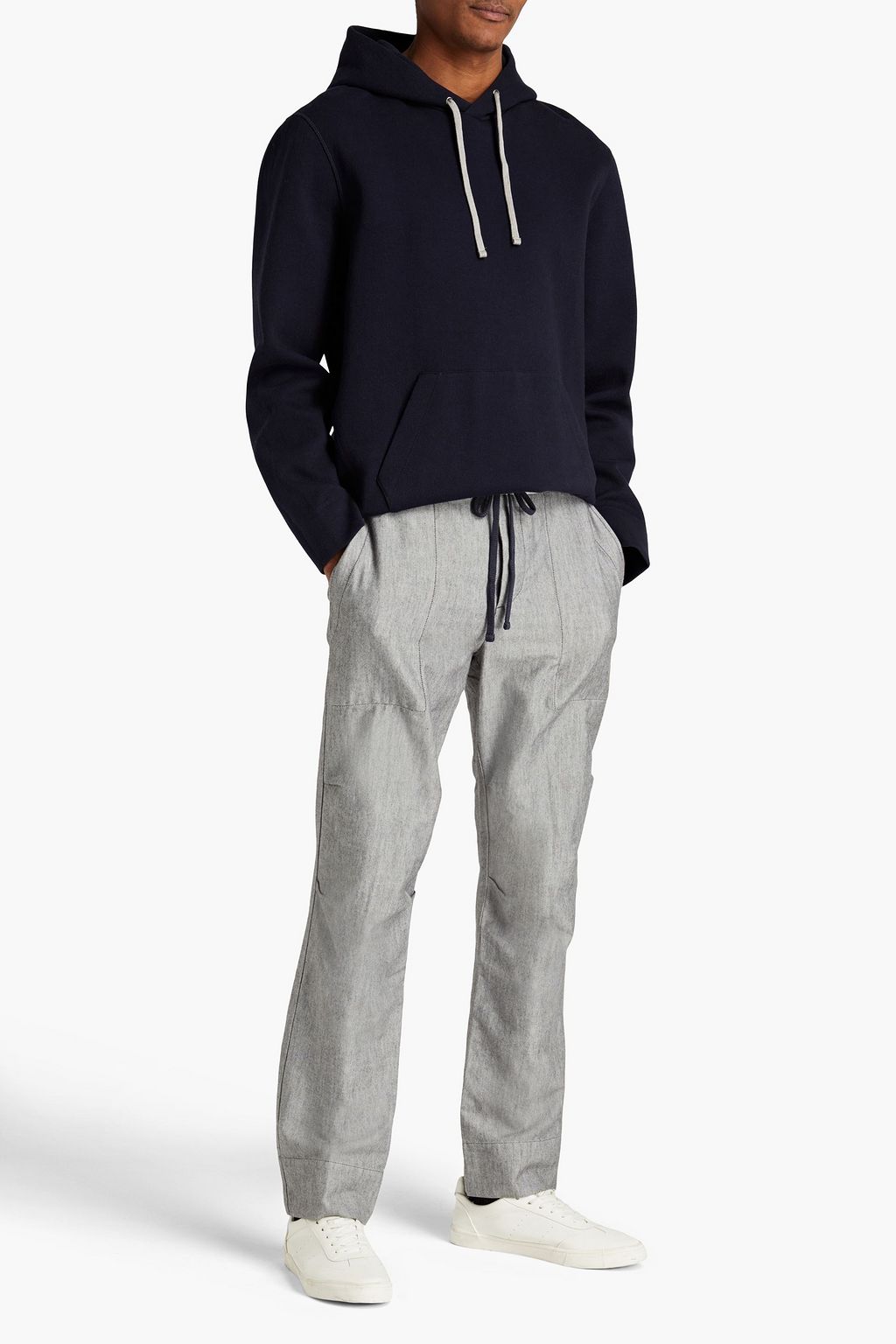 JAMES PERSE Cotton-blend jersey hoodie