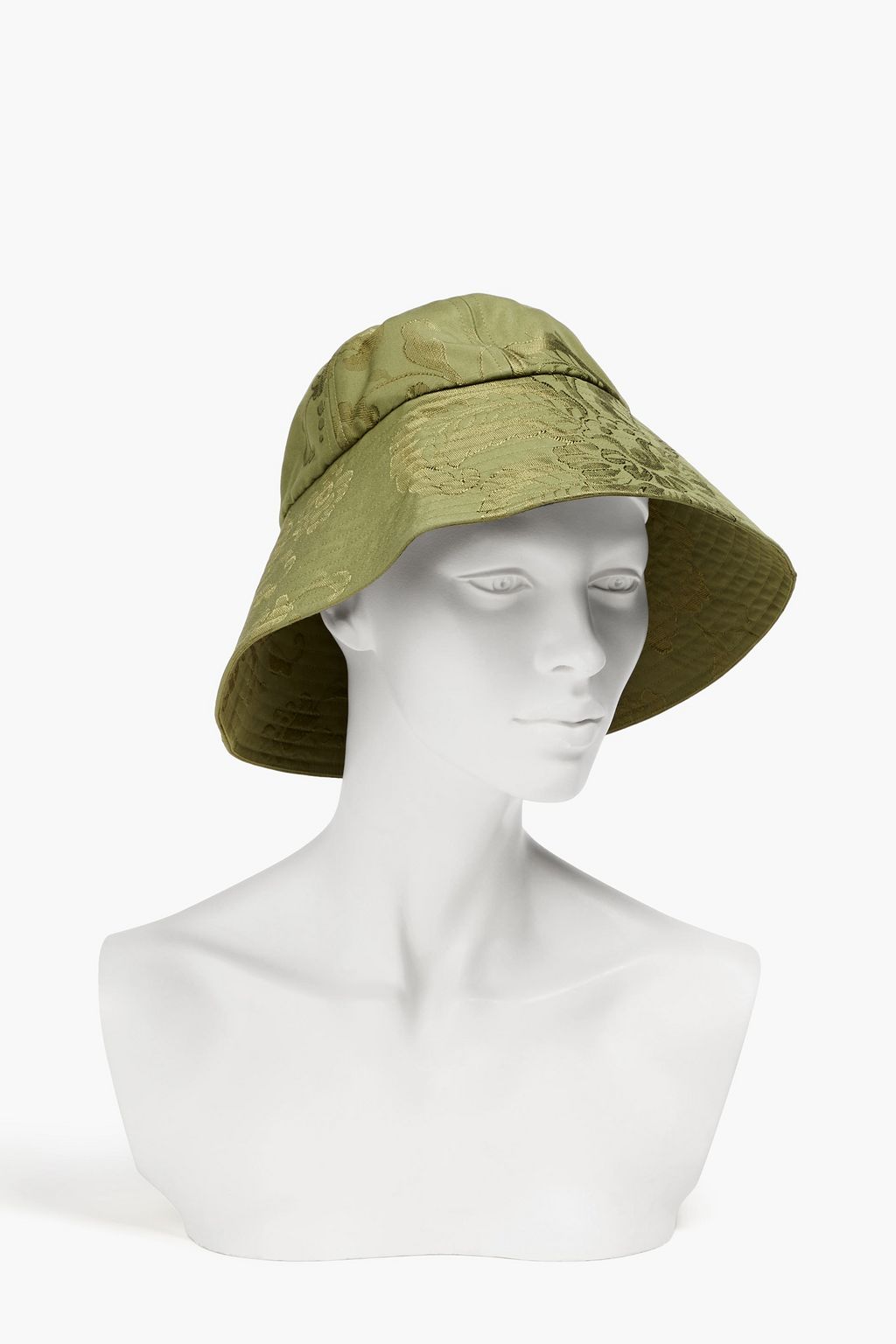ERDEM Cotton-blend floral-jacquard bucket hat and pouch set