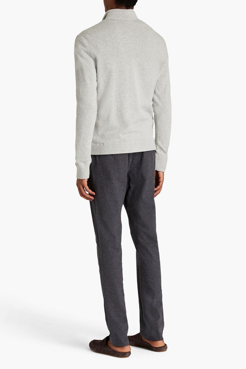 JAMES PERSE Mélange cotton-blend cardigan