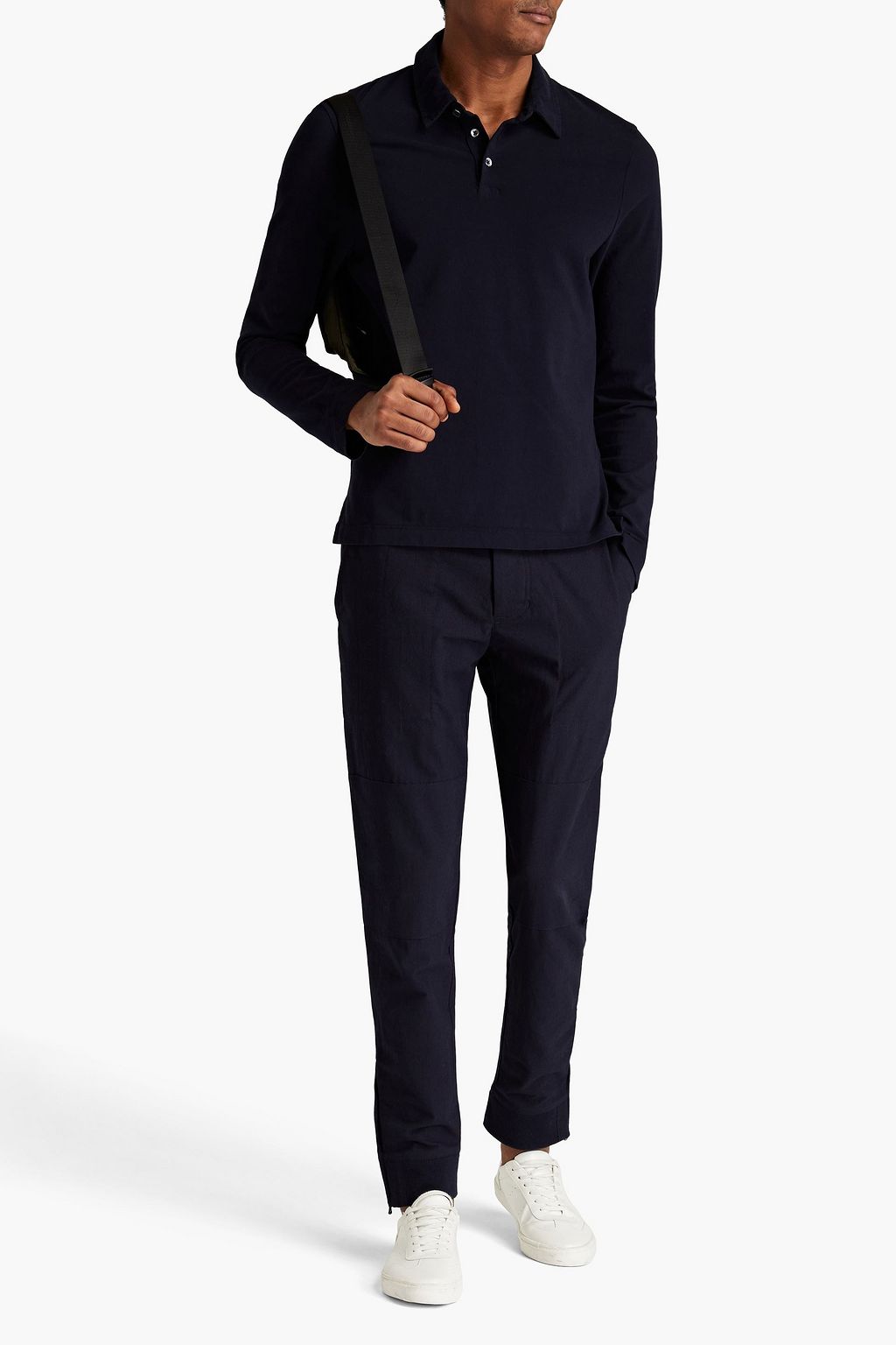 JAMES PERSE Cotton-jersey polo shirt