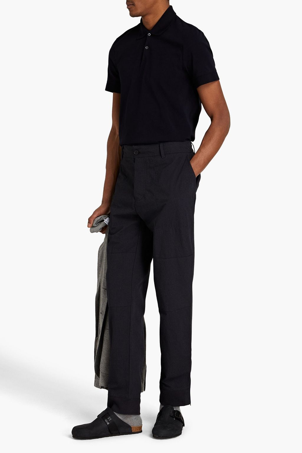 JAMES PERSE Cotton-jersey polo shirt