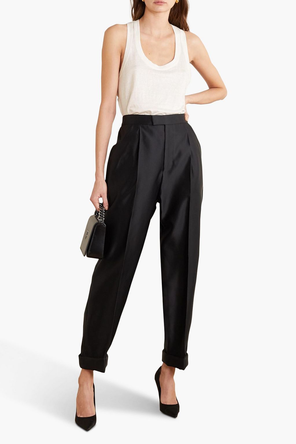 TOM FORD Stretch-linen tank