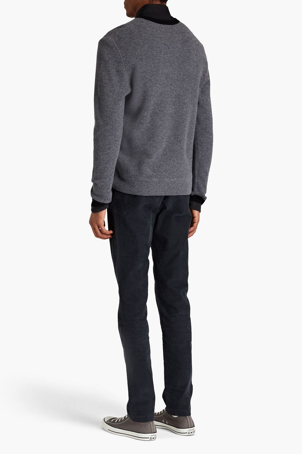 JAMES PERSE Waffle-knit cashmere sweater