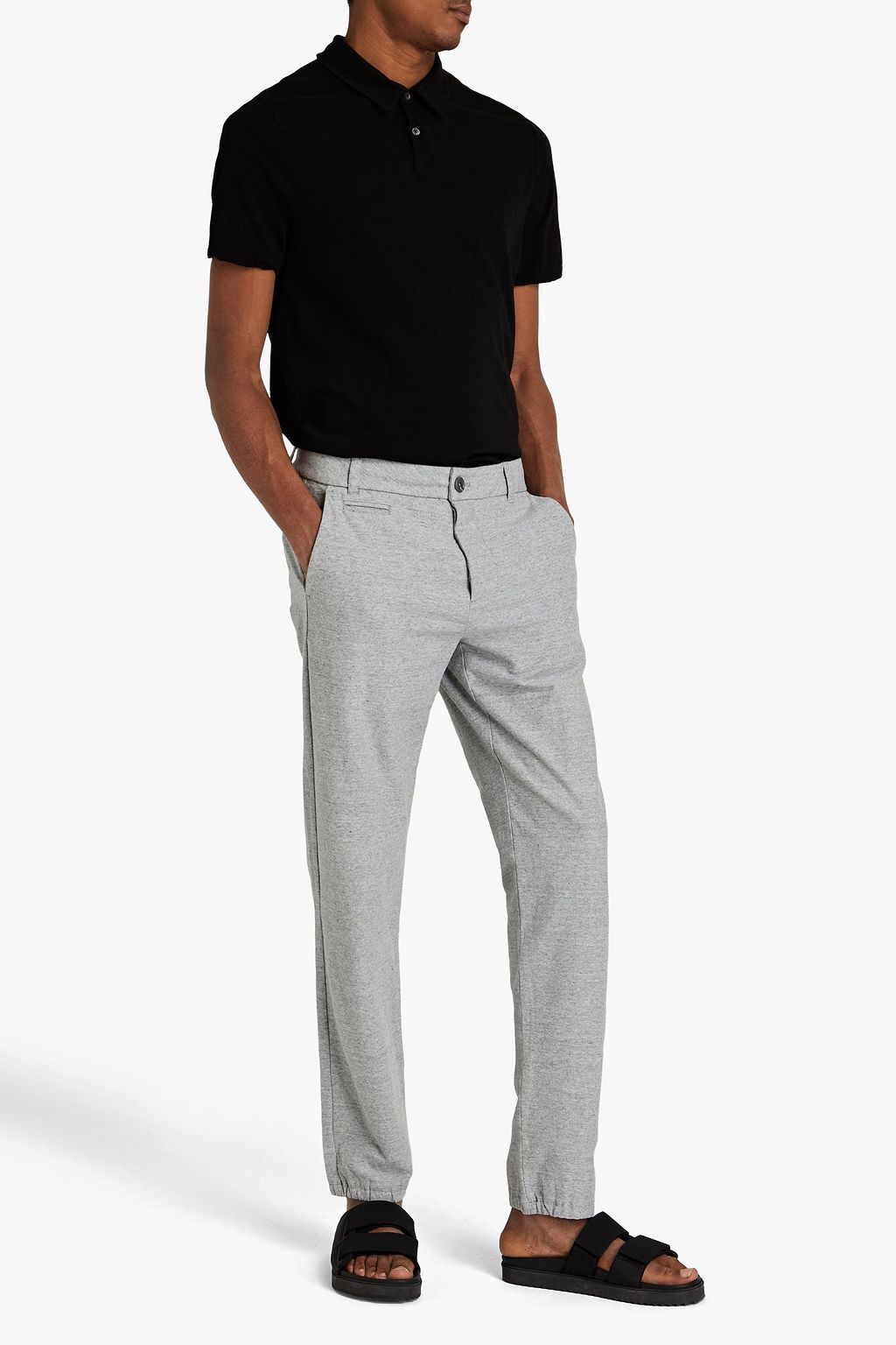 JAMES PERSE Slub cotton-jersey polo shirt