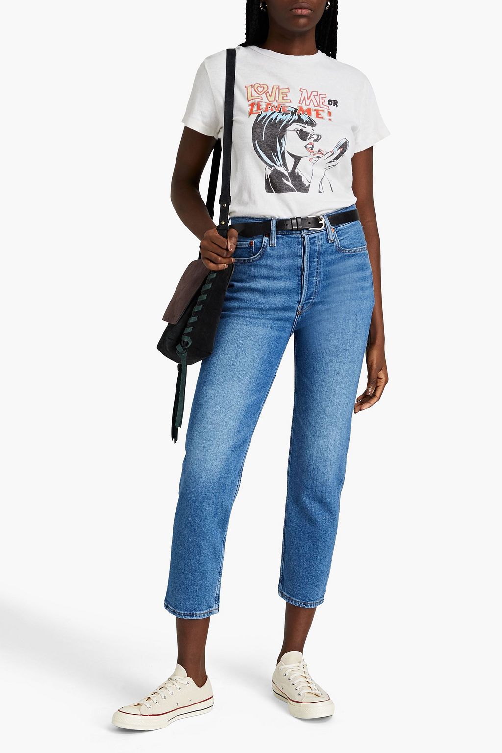 RE/DONE Printed cotton-jersey T-shirt