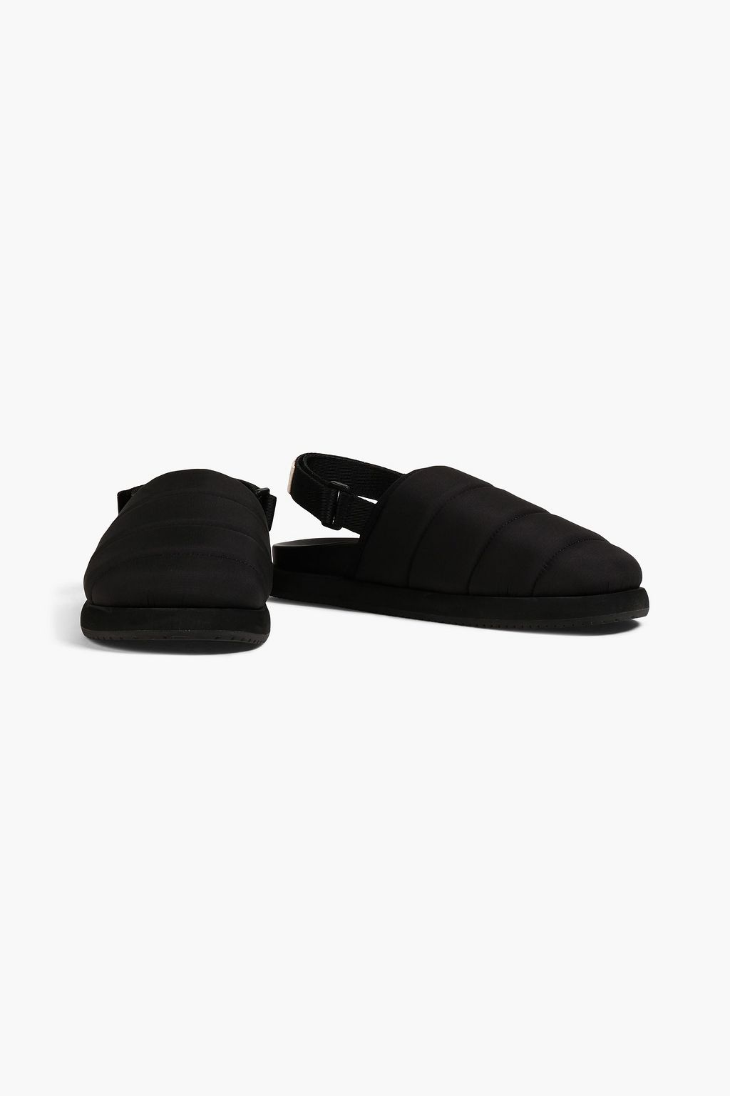 GOOD NEWS Namer quilted padded shell slingback slippers