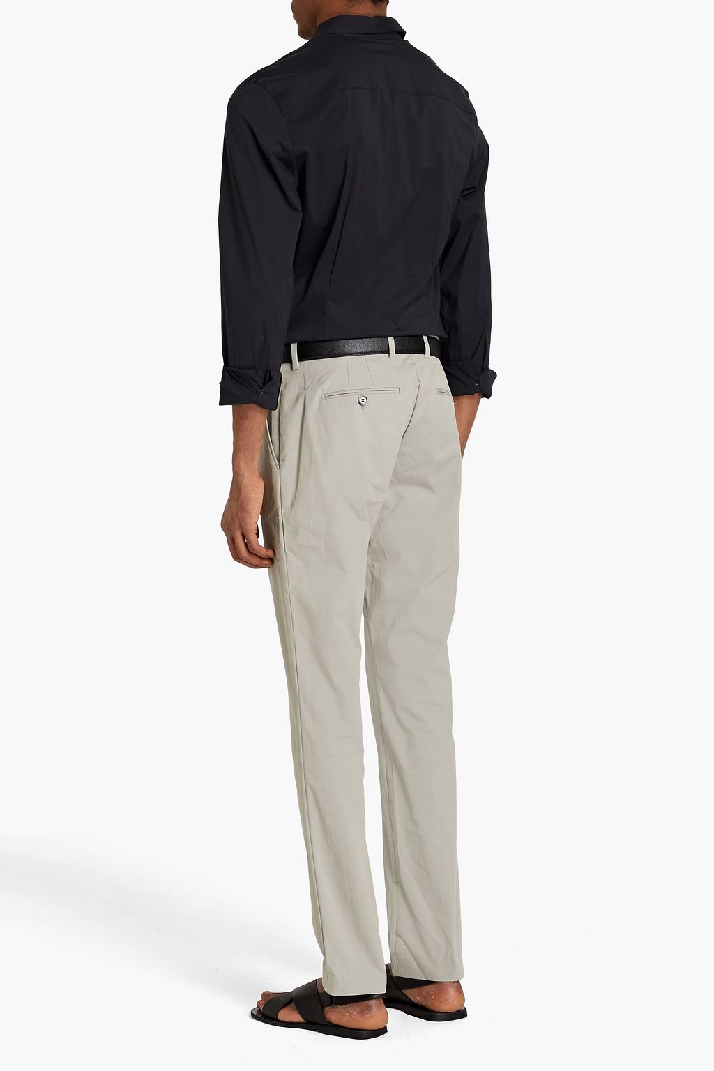 JAMES PERSE Cotton-blend poplin shirt
