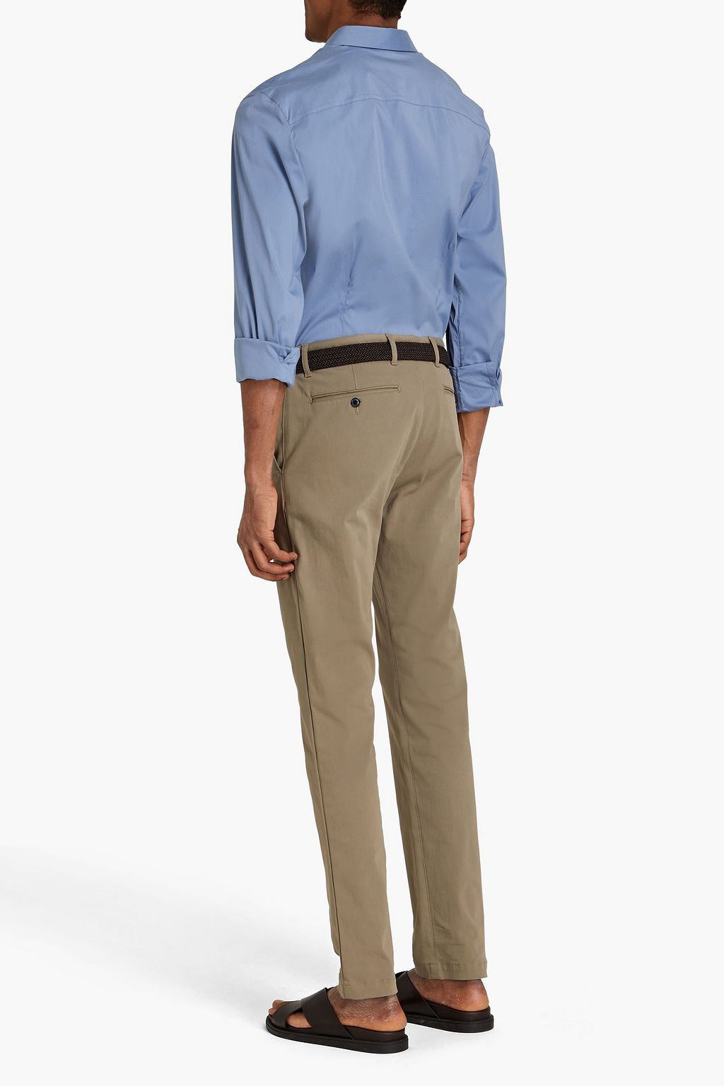 JAMES PERSE Cotton-blend poplin shirt