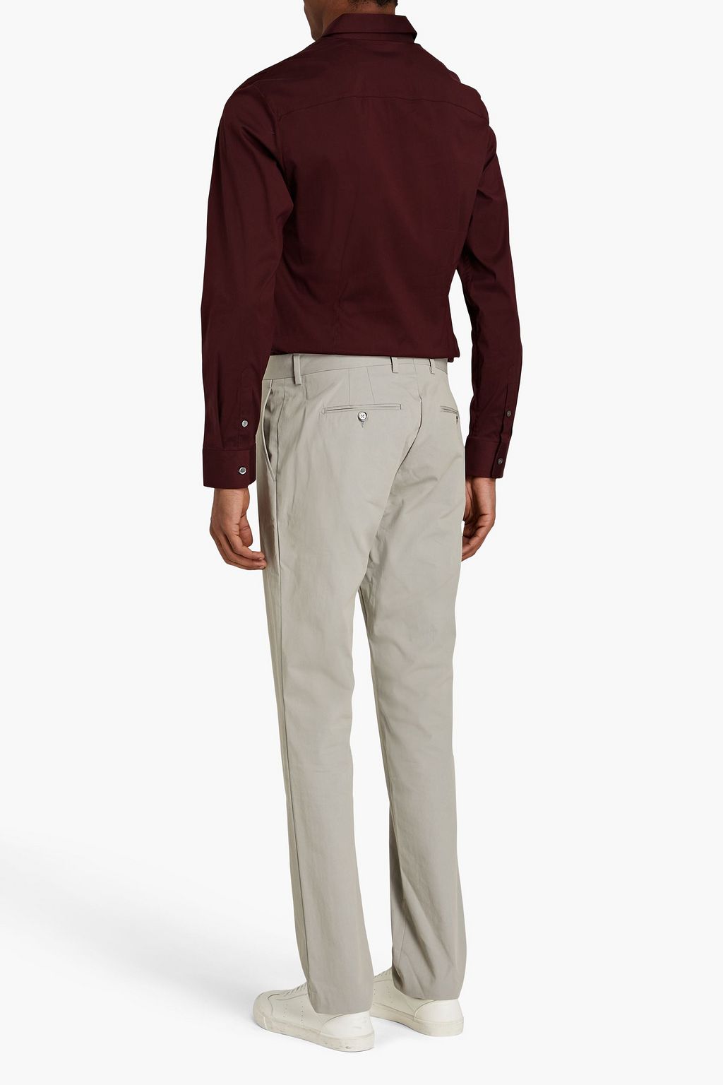 JAMES PERSE Cotton-blend poplin shirt