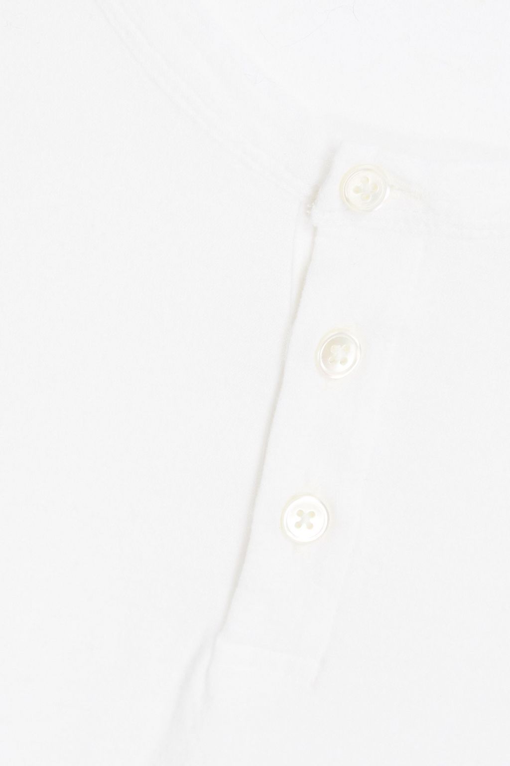 JAMES PERSE Cotton and linen-blend jersey Henley T-shirt