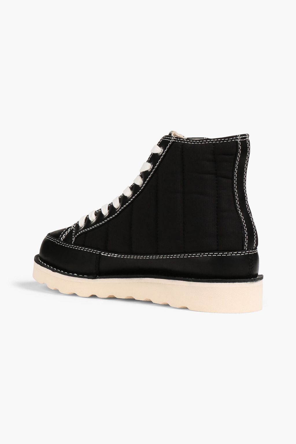 GOOD NEWS Roopa quilted shell high-top sneakers