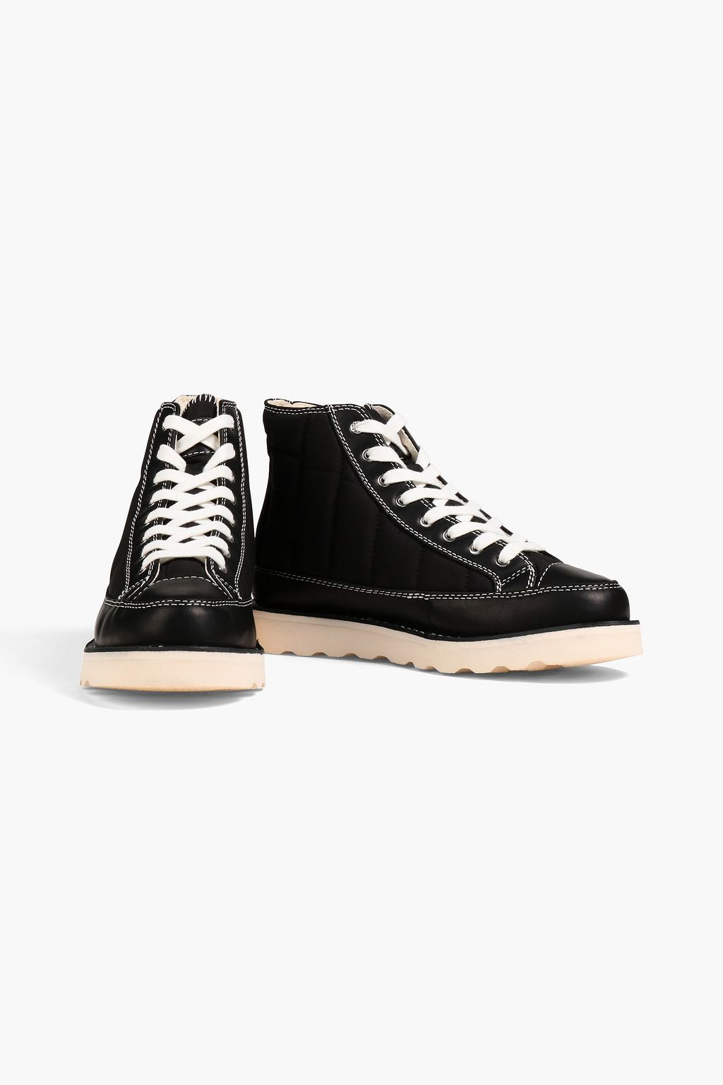 GOOD NEWS Roopa quilted shell high-top sneakers