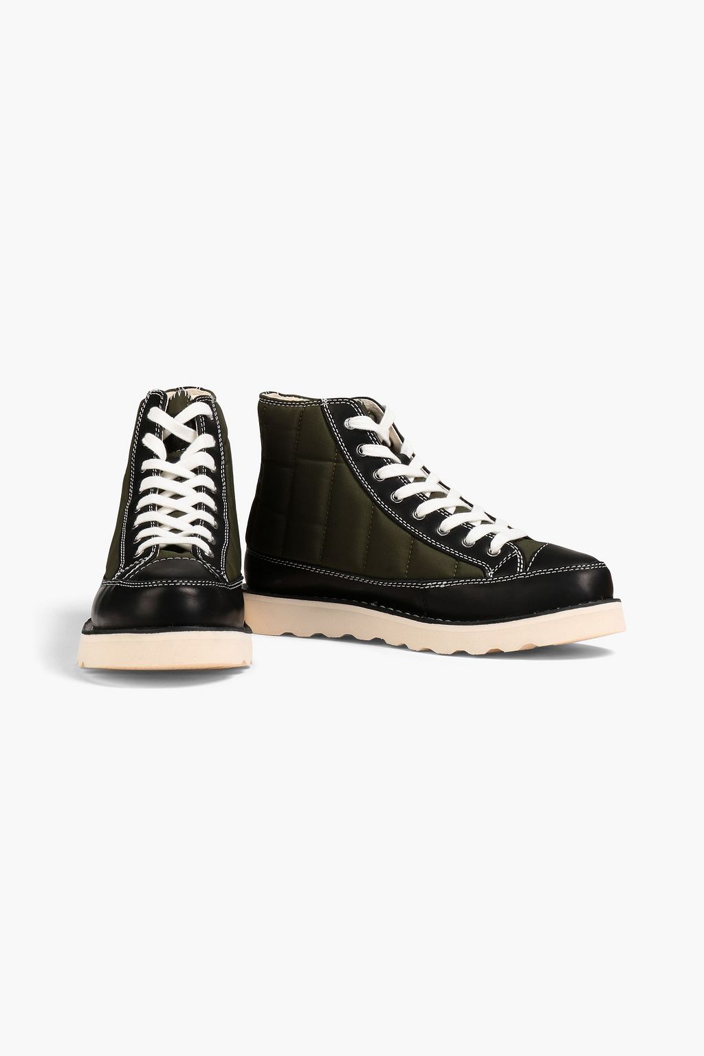 GOOD NEWS Roopa quilted shell high-top sneakers