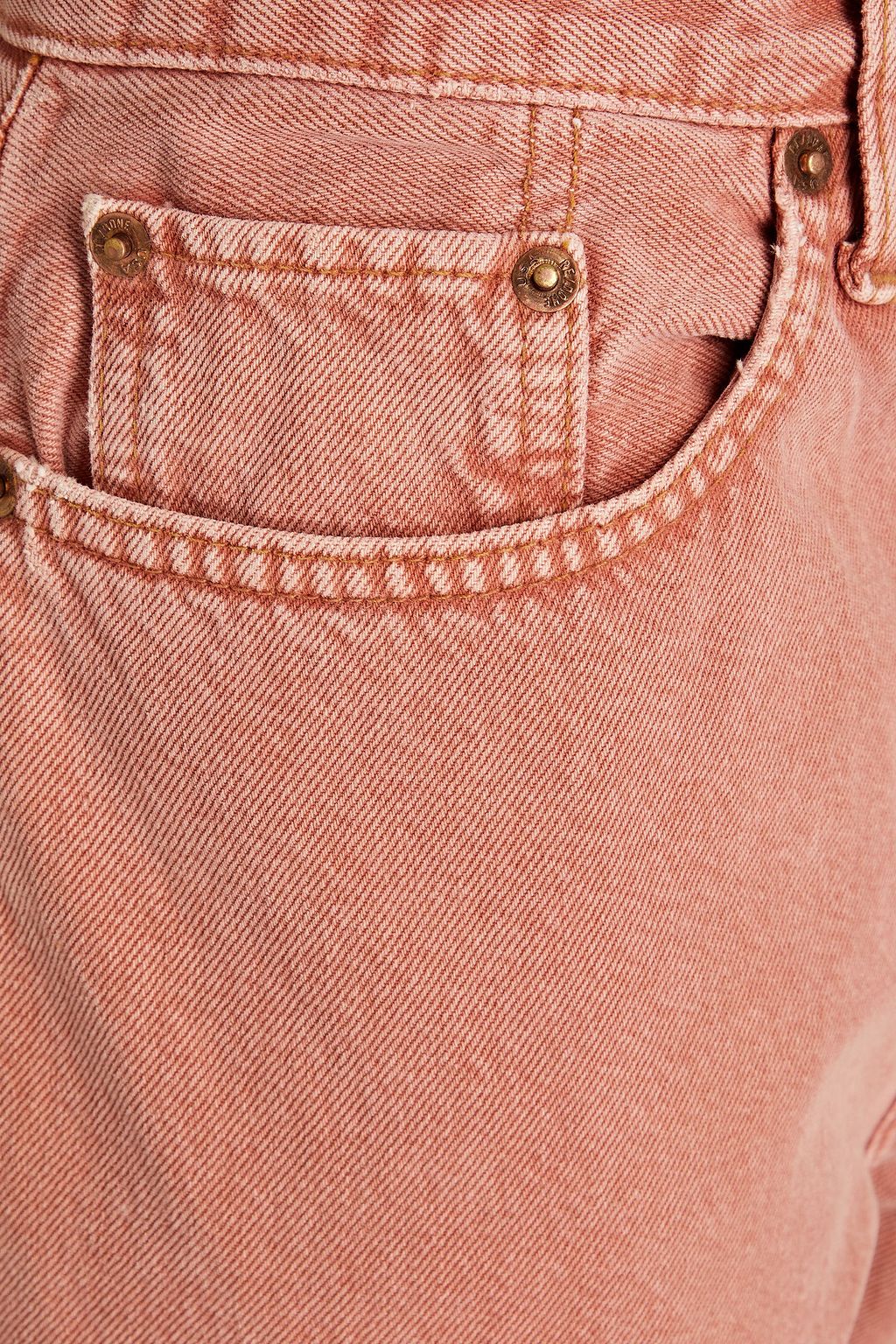 RE/DONE 70s distressed high-rise straight-leg jeans