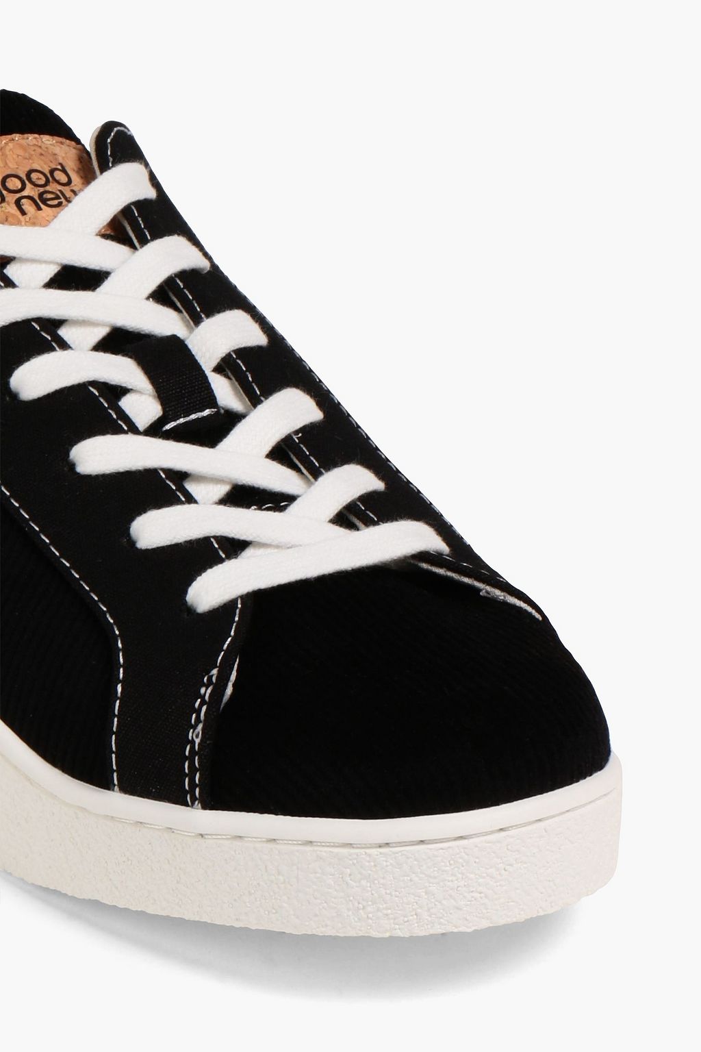 GOOD NEWS Venus corduroy and canvas sneakers