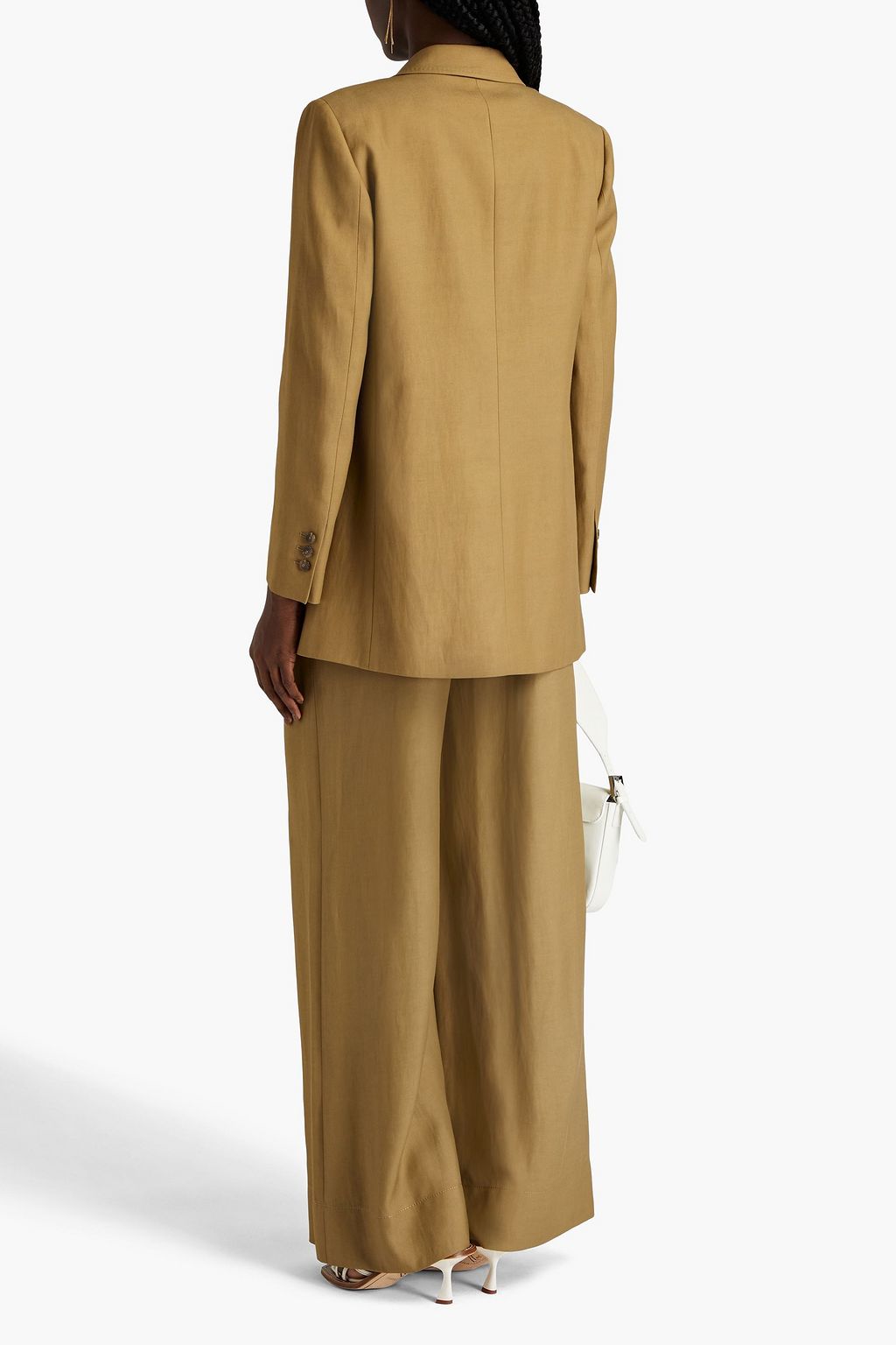 ALBERTA FERRETTI 새틴 트윌 블레이저
