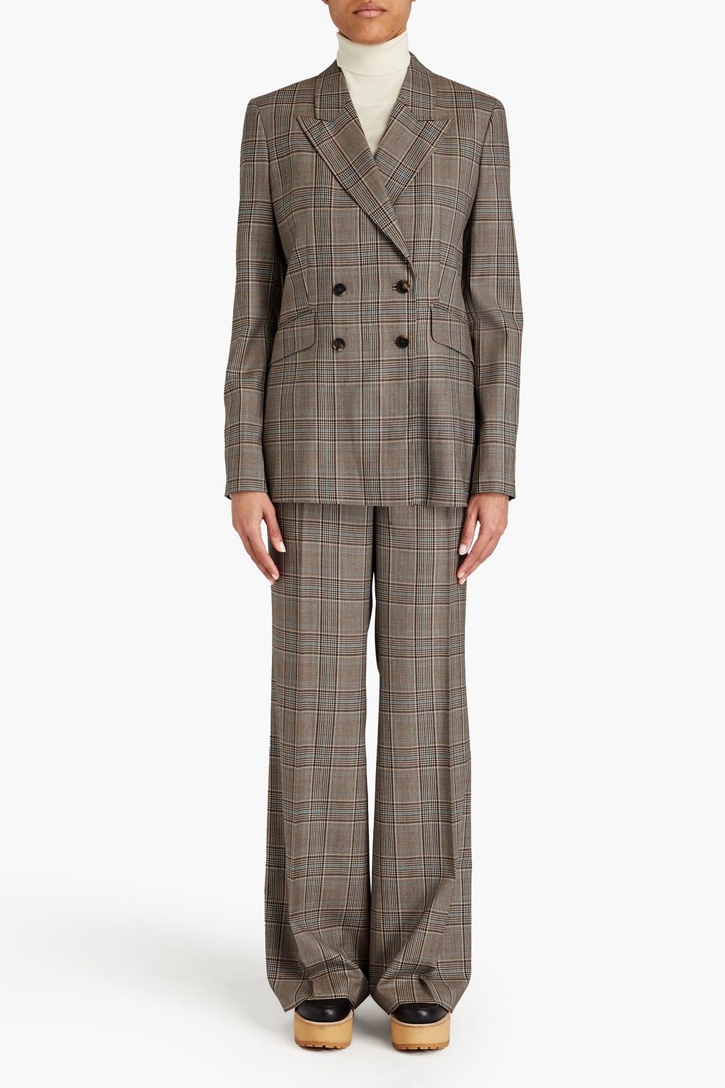 GABRIELA HEARST Angela double-breasted Prince of Wales checked wool blazer